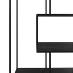 Bücherregal SEAFORD 77 x 185 cm schwarz Nahaufnahme frontal