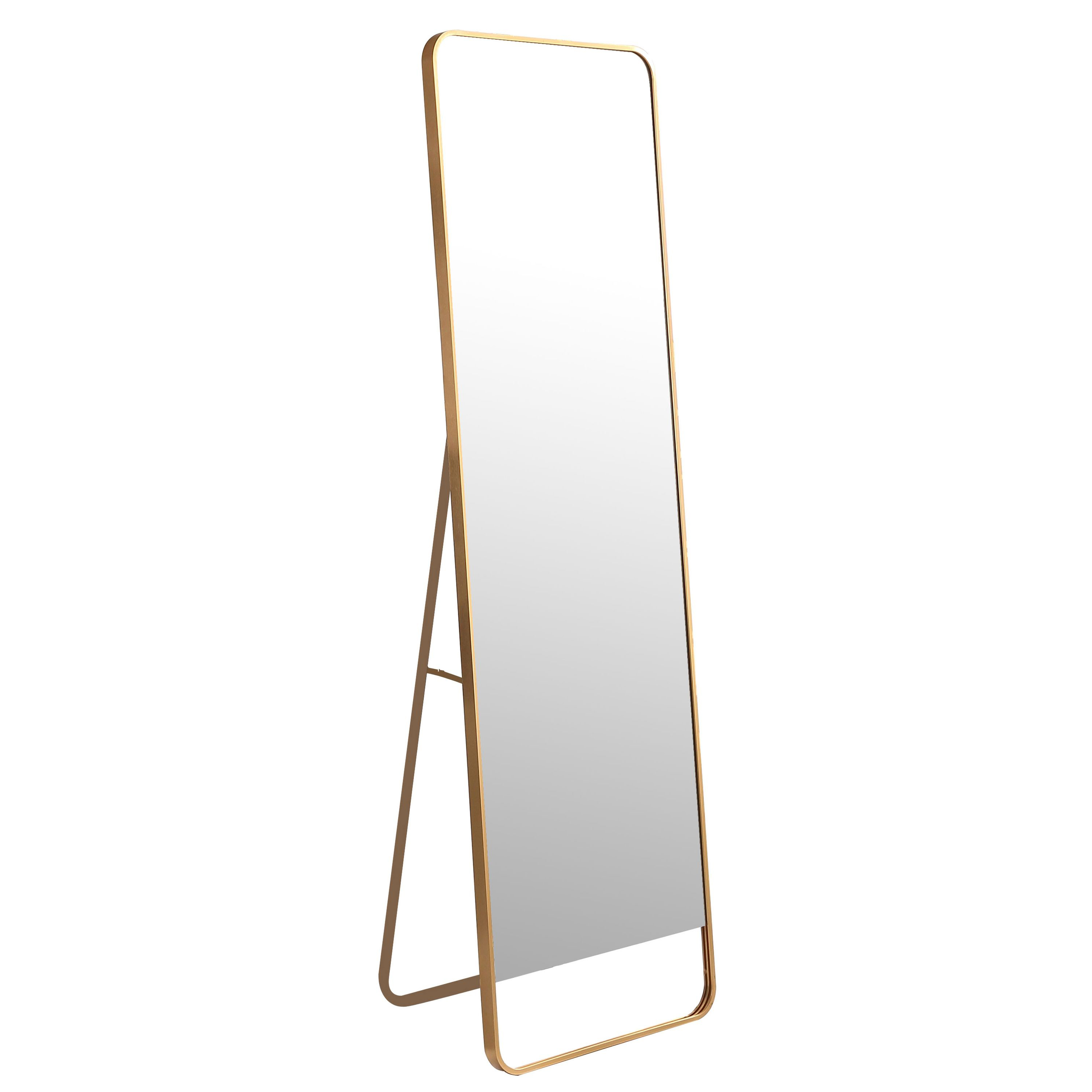 Standspiegel 48 x 160 cm gold