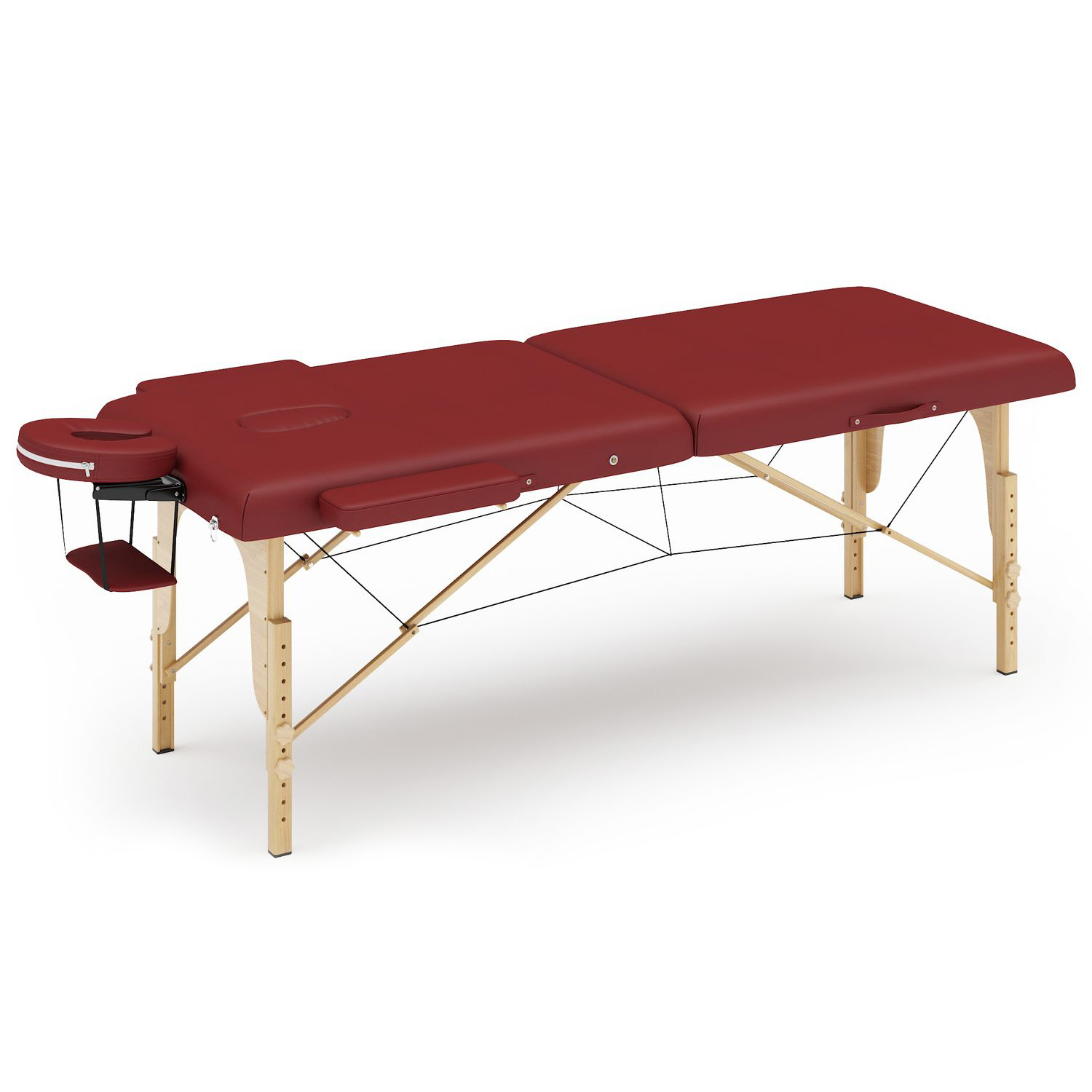 Massageliege 2-Zonen rot