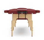 Massageliege Massagetisch 3 Zonen rot Frontansicht