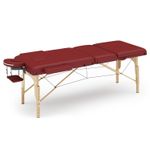 Massageliege Massagetisch 3 Zonen rot Anzeigebild quadratisch