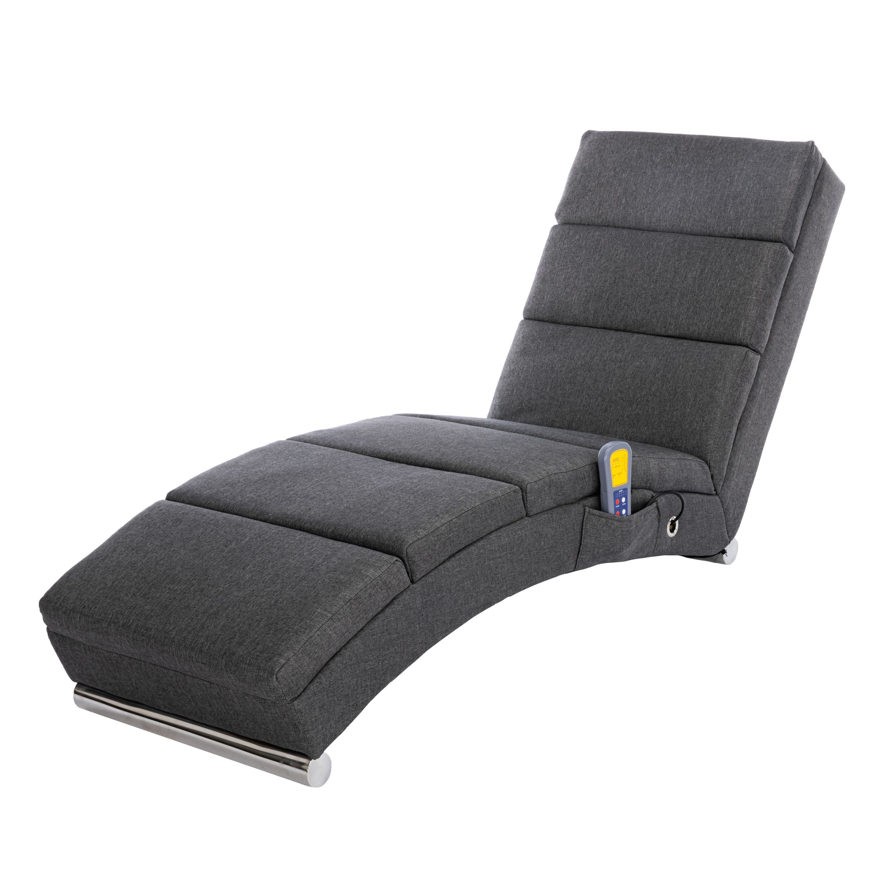 Relaxliege mit Massagefunktion anthrazit