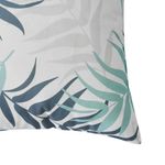 Outdoorkissen LEAF mint/grau 45 x 45 cm Nahaufnahme Ecke