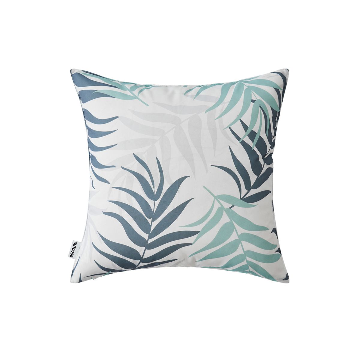 Outdoorkissen LEAF mint/grau 45 x 45 cm Anzeigebild