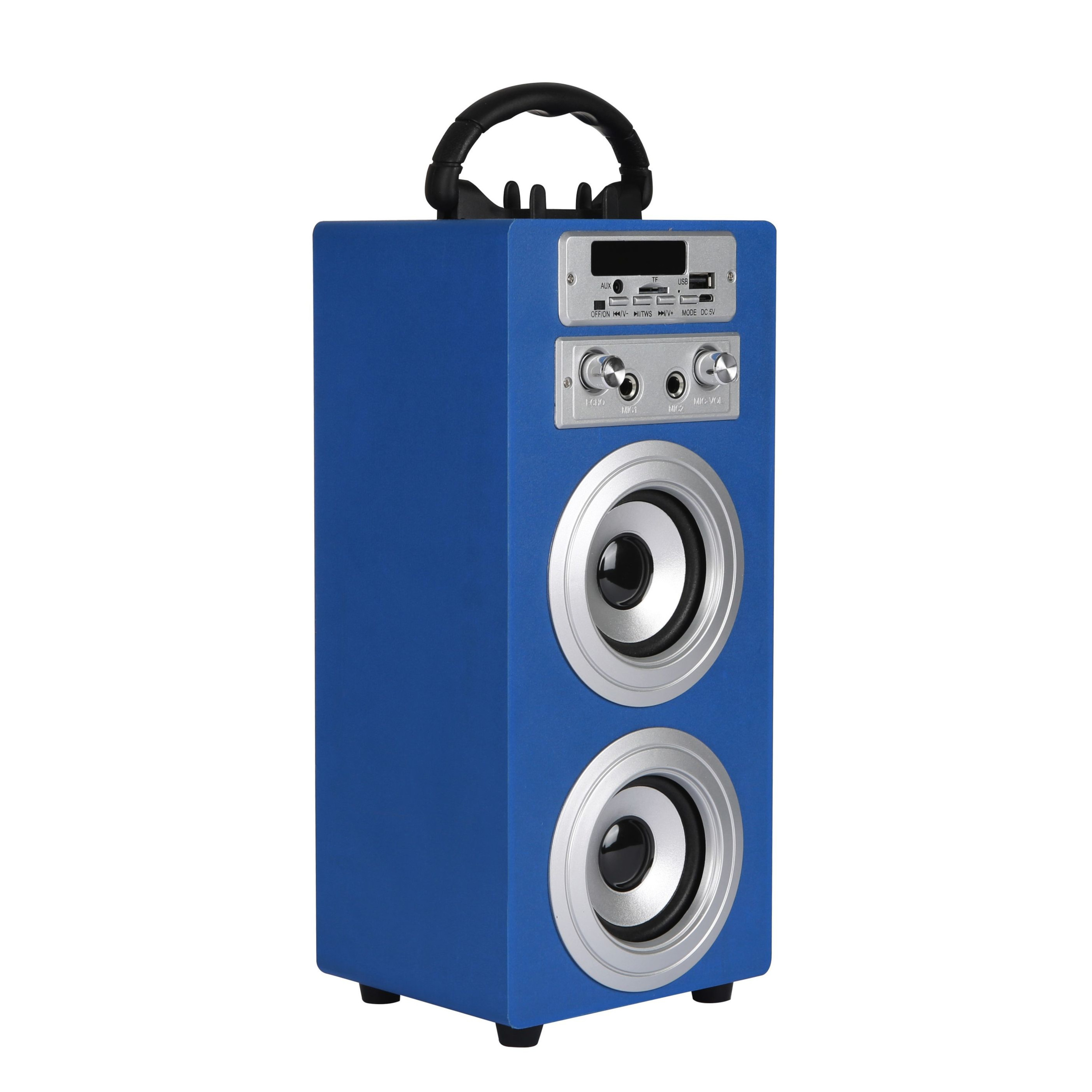 Bluetooth Lautsprecher kabellos 2 x 5 W blau