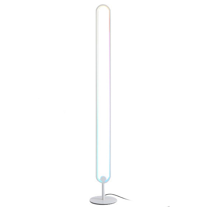 LED RGB Stehlampe LEANO weiss