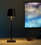 LED Tischlampe MEIRA schwarz im Büro