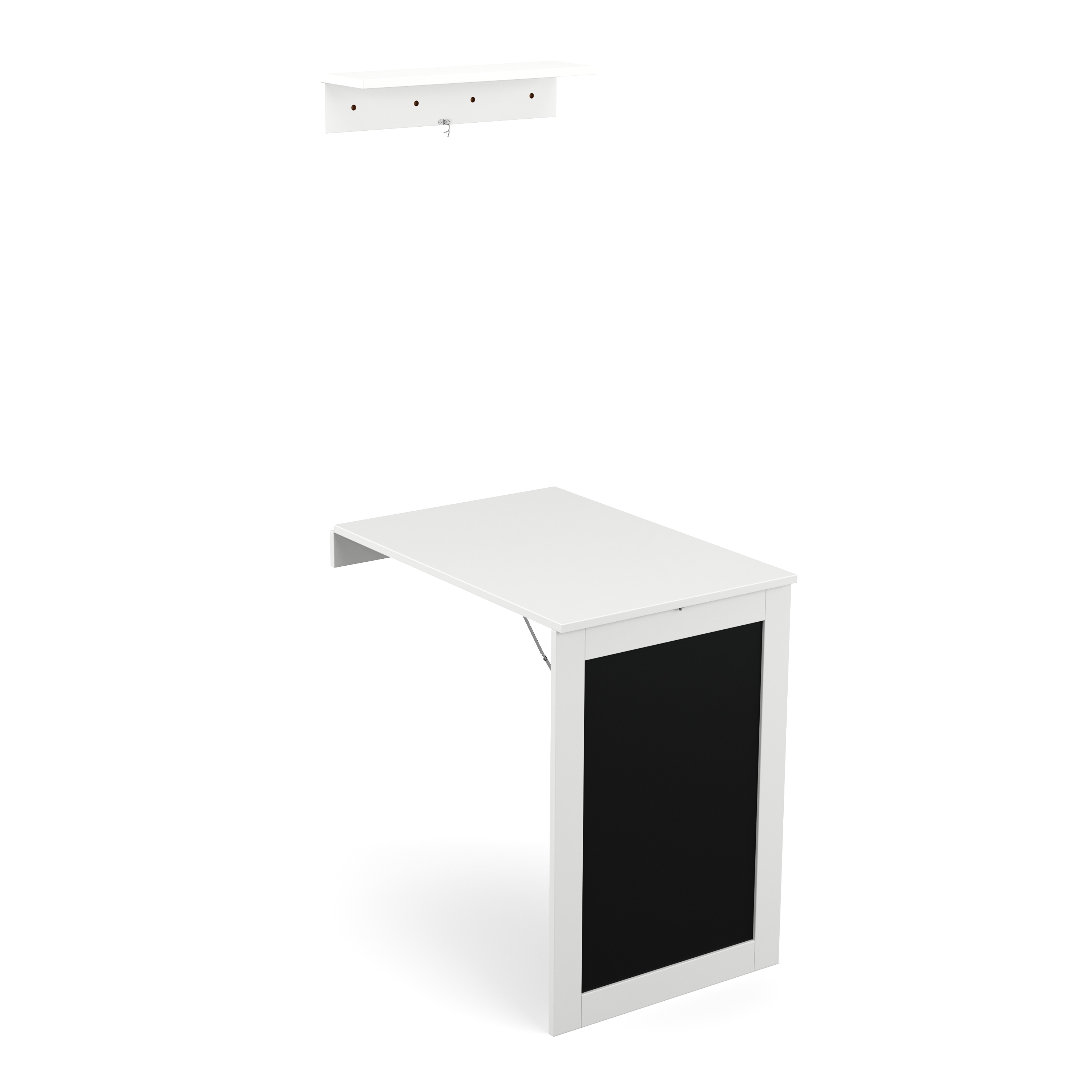 Wandklapptisch CELIA 50 x 75 x 76 cm weiss/schwarz