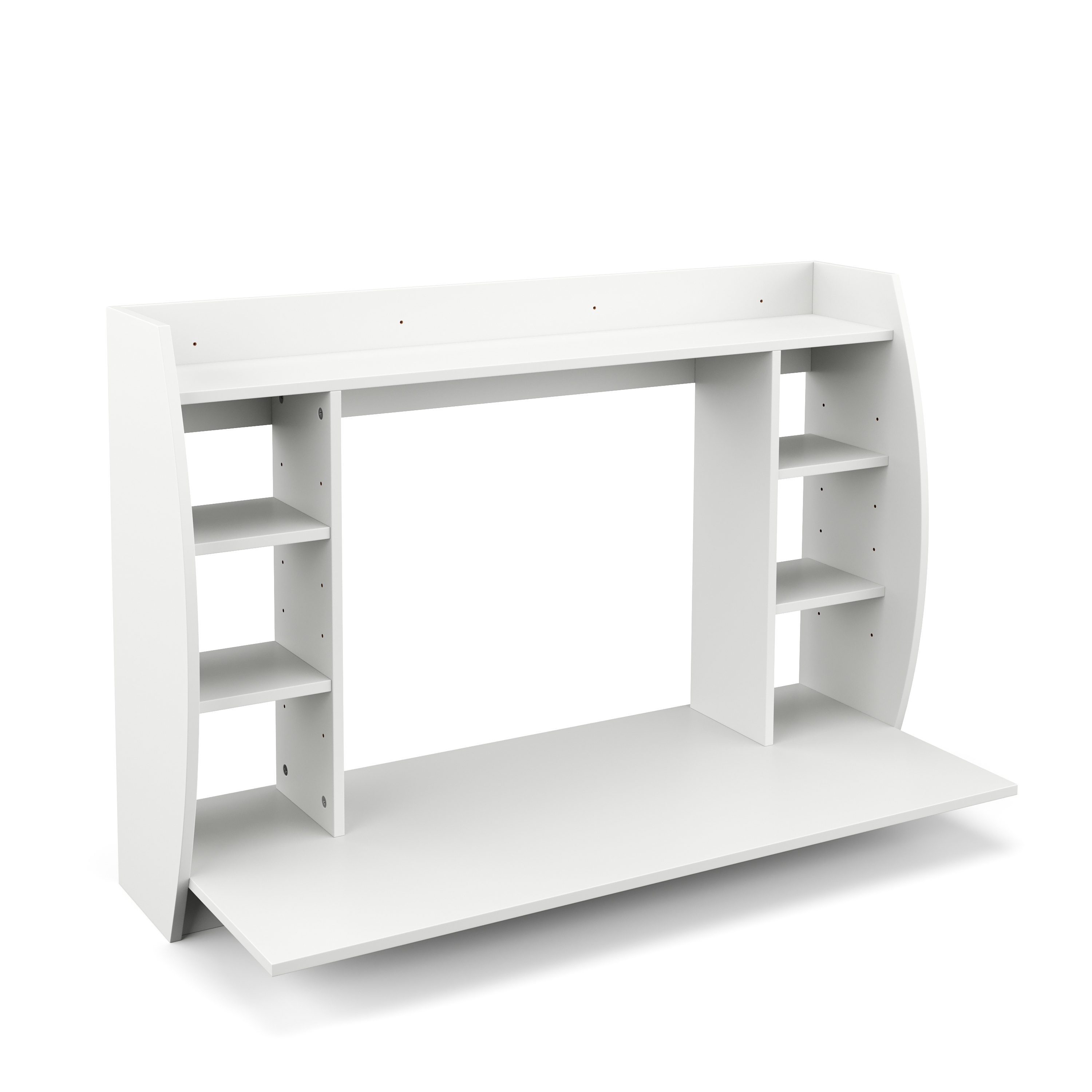 Wandschreibtisch ELSA mit Regal 110 x 49 x 75 cm weiss
