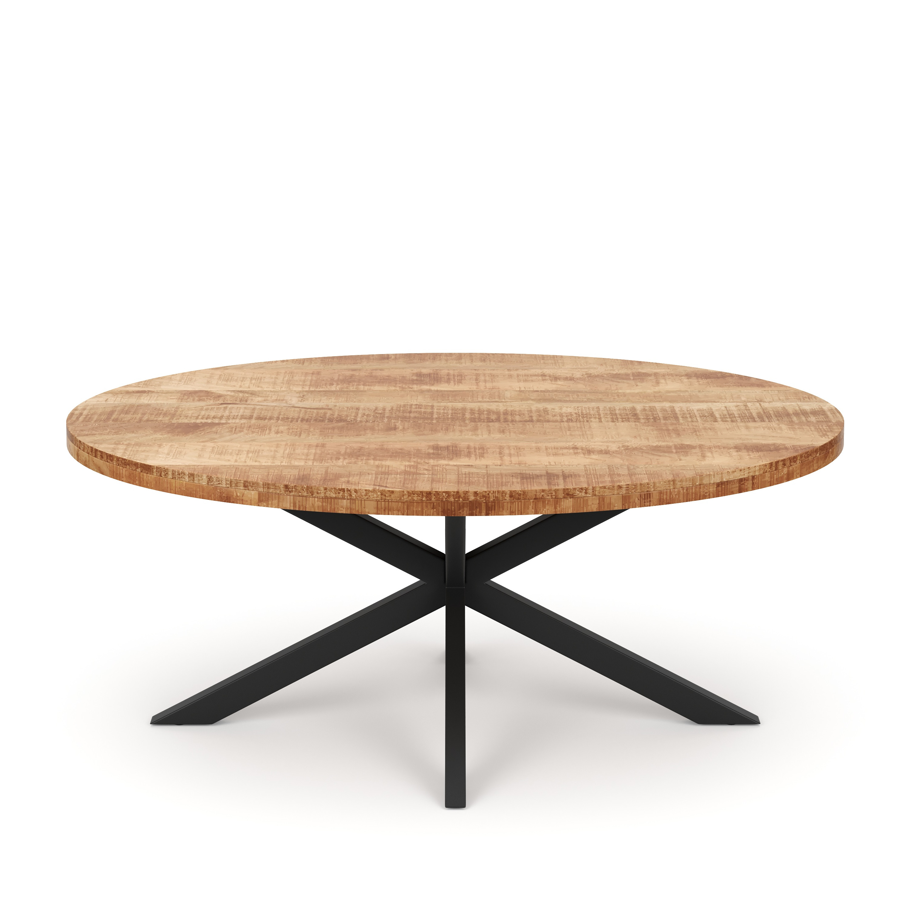 Esstisch Holz MAYLA oval 160 x 80 cm