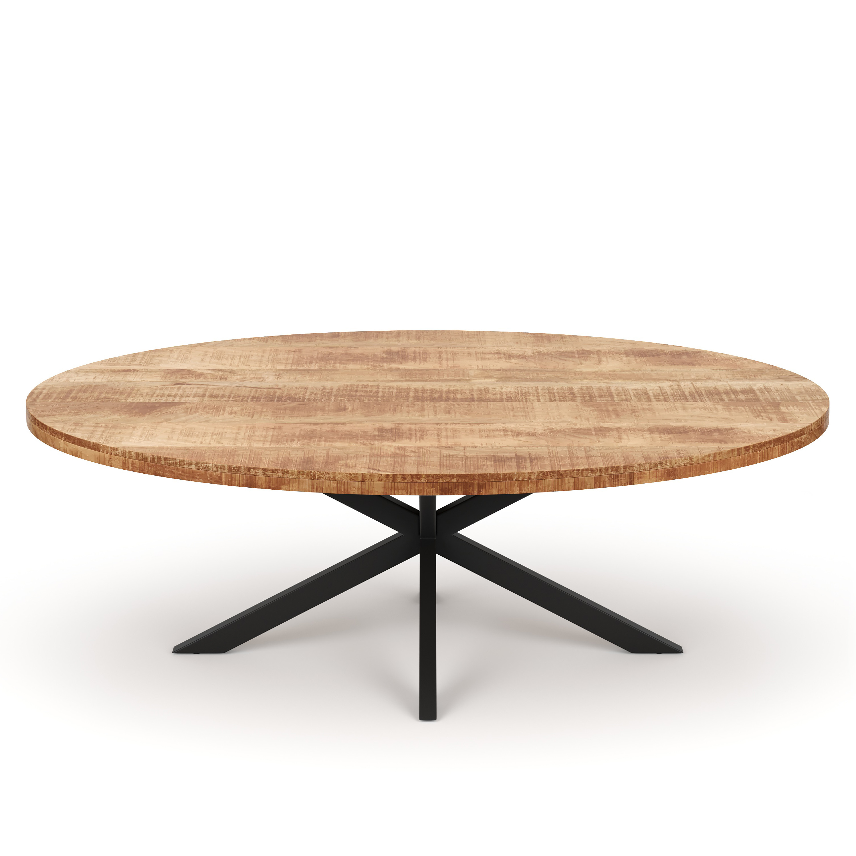 Esstisch Holz MAYLA oval 200 x 100 cm