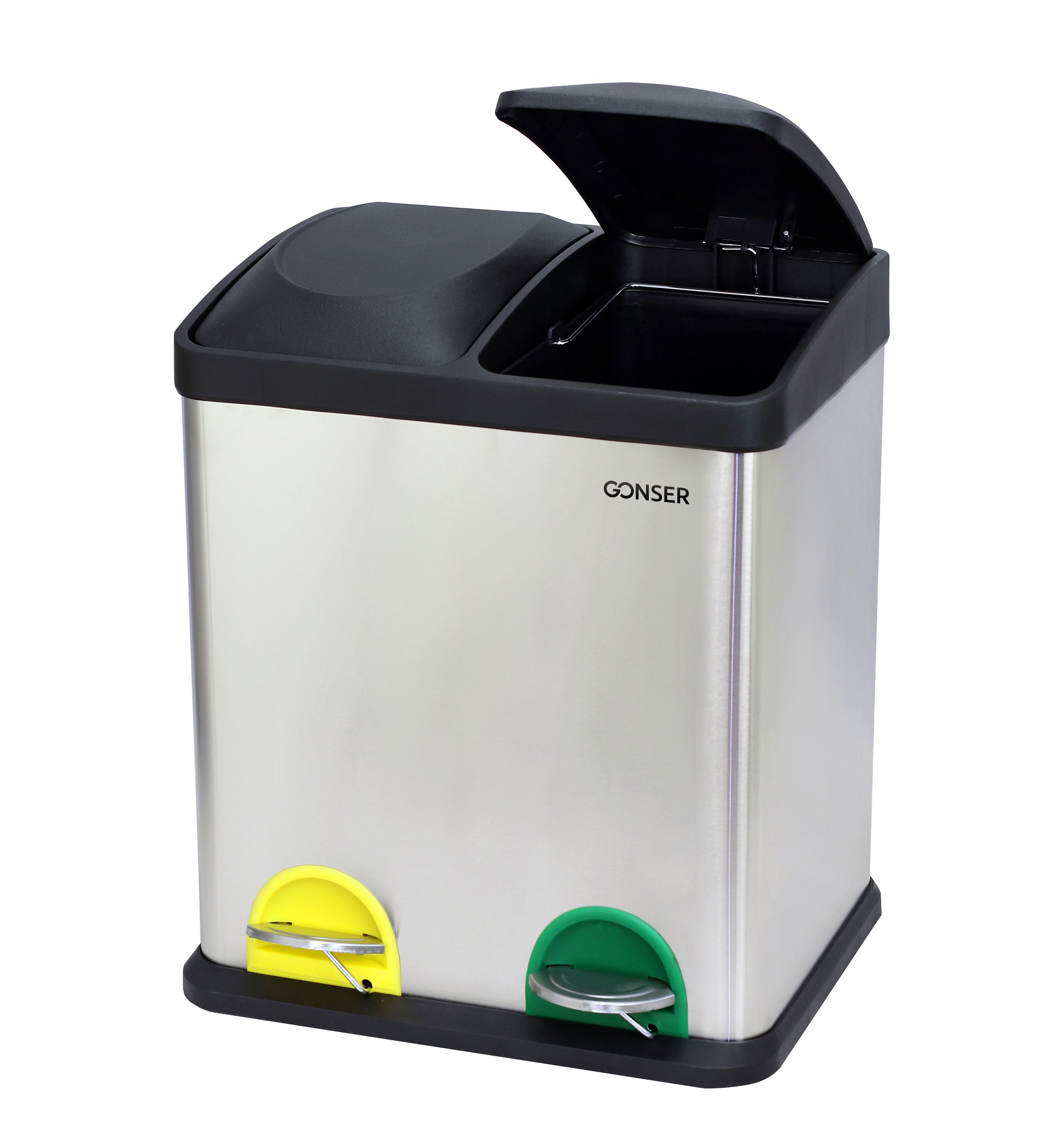 Abfalleimer 2 Fächer 30L