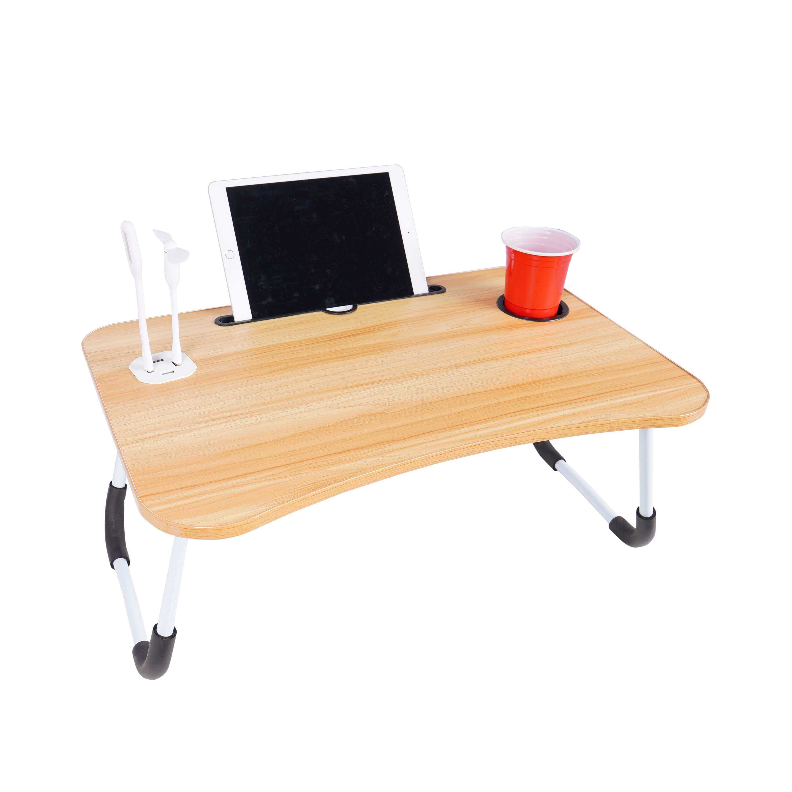 Klapptisch multifunktional mit USB nature