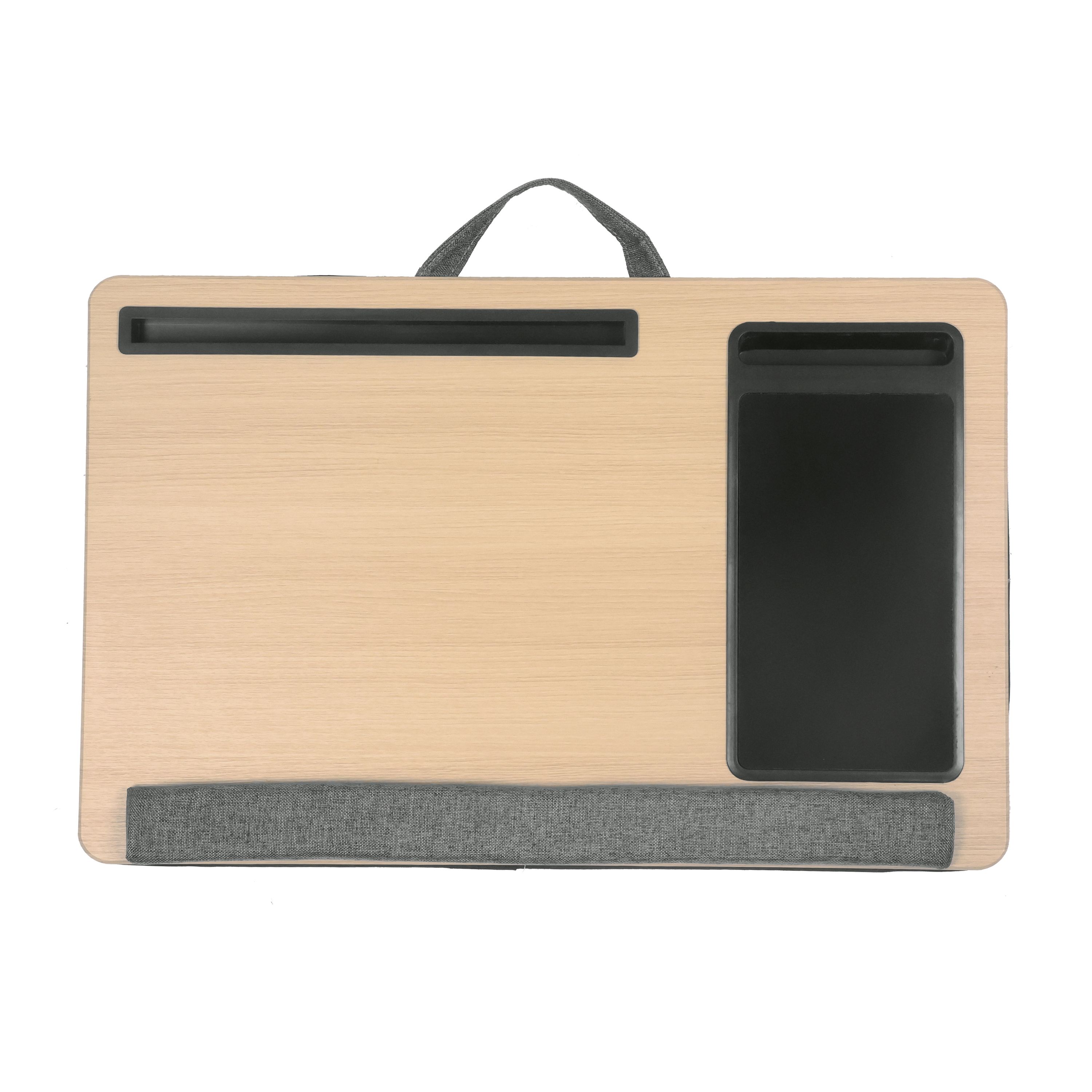 Laptoptisch multifunktional nature/grau