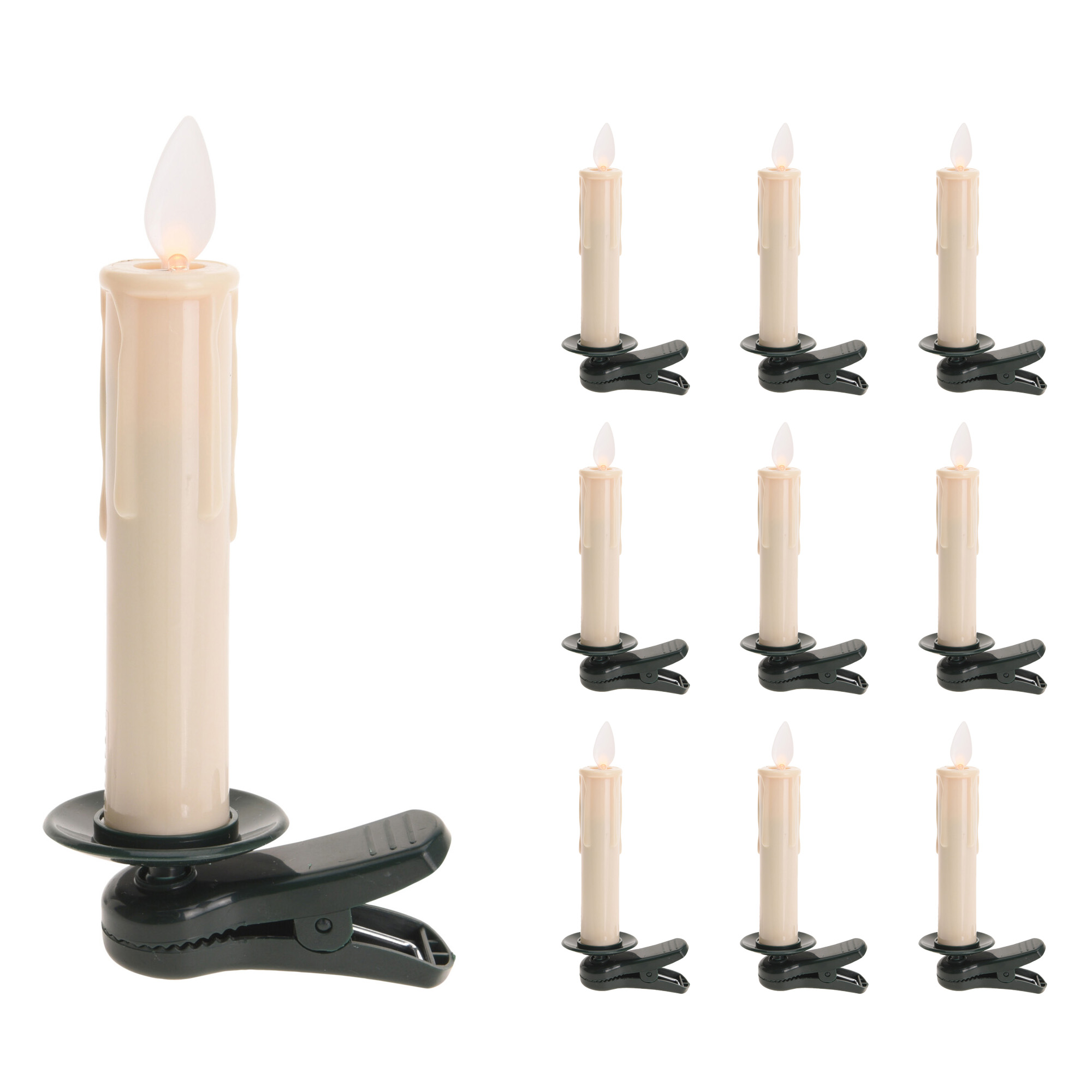 LED Kerze Weihnachtsdeko 10er Set