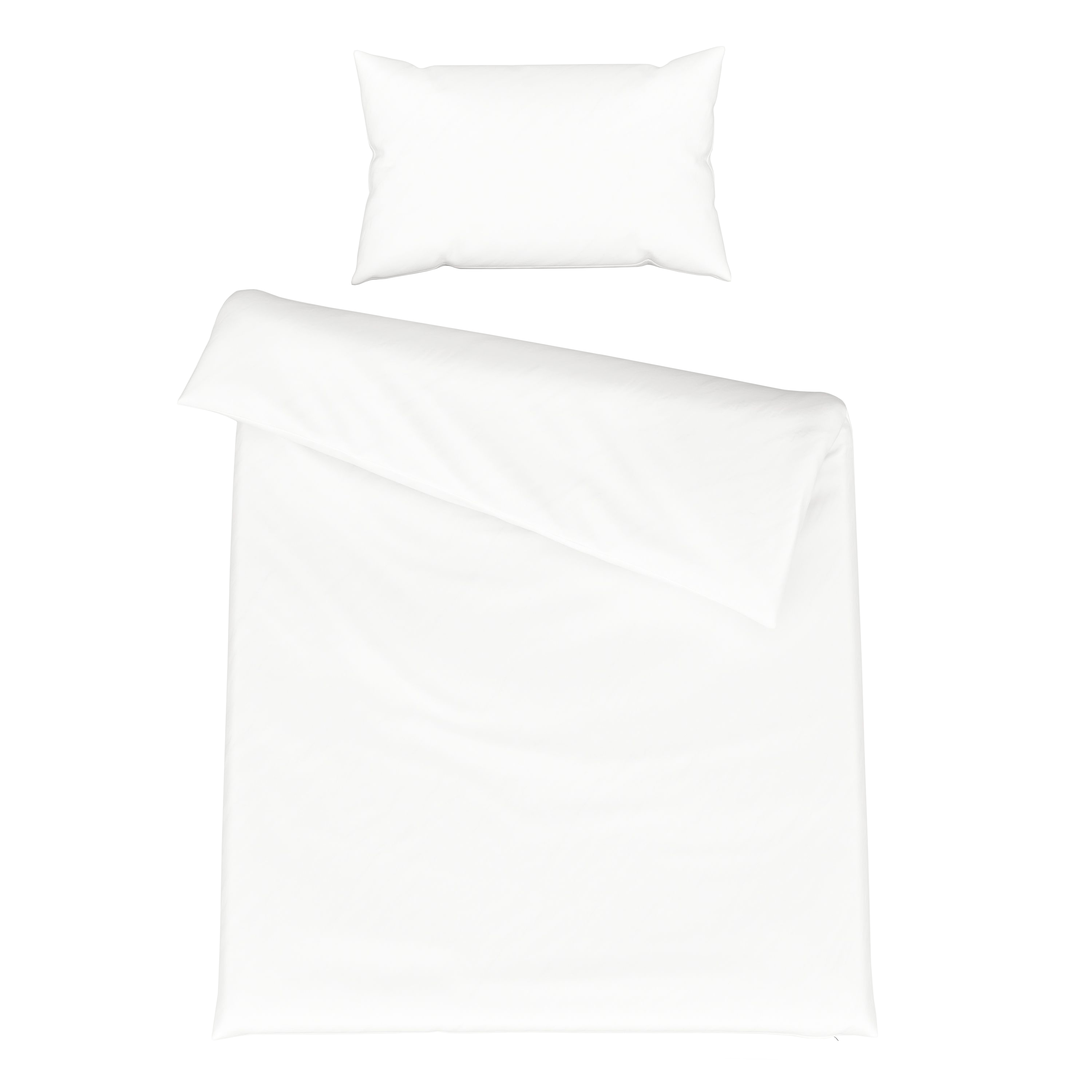 Bettwäsche Set 65 x 100 cm + 160 x 210 cm weiss