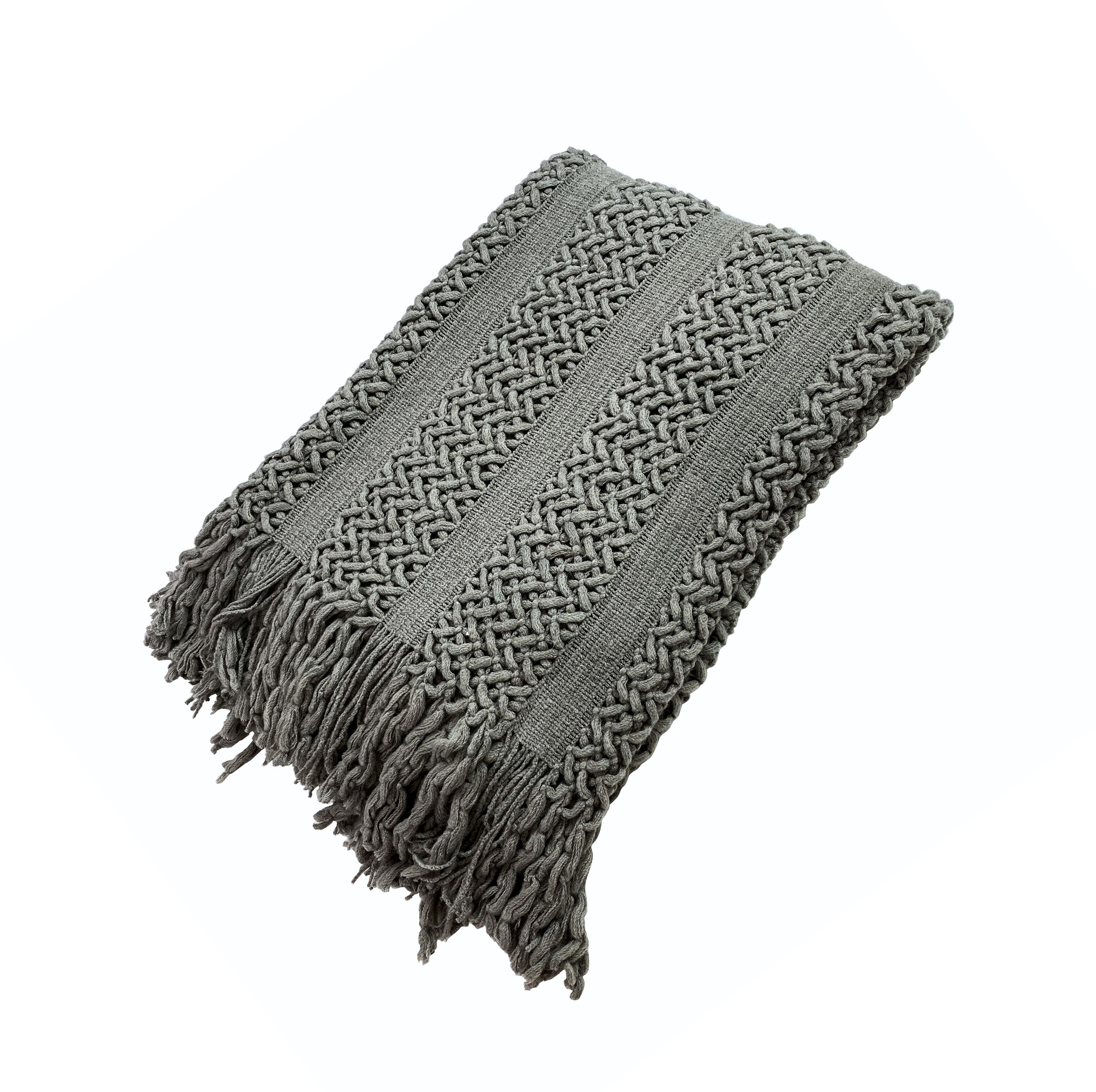 Kuscheldecke DREW 130 x 170 cm anthrazit
