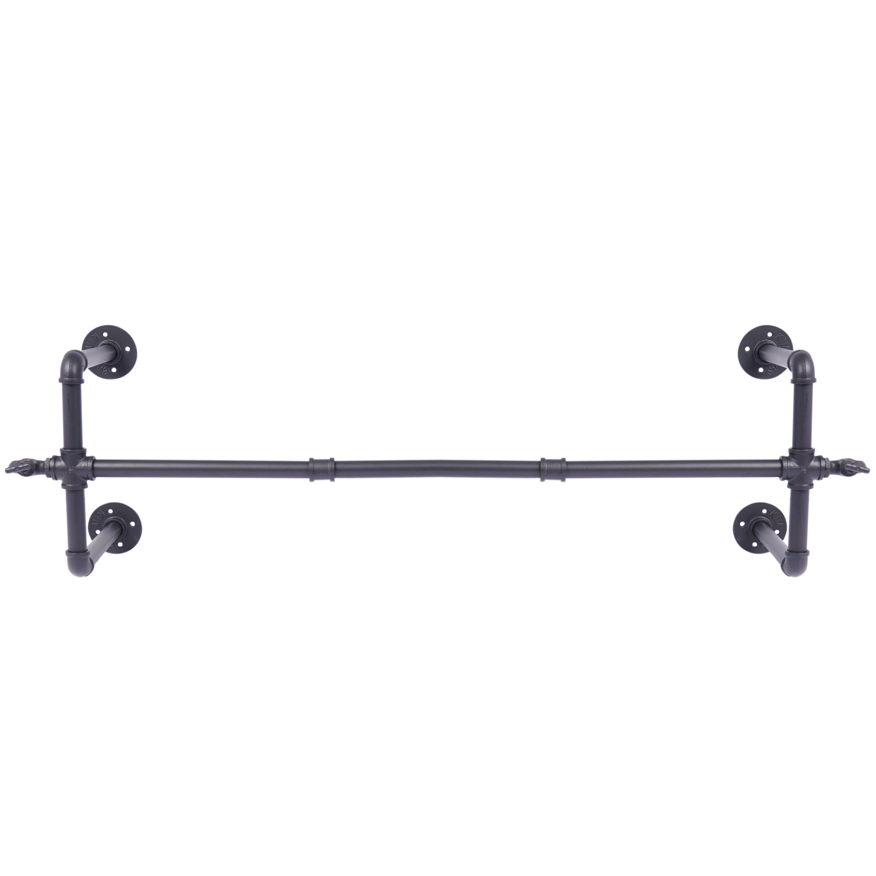 Kleiderstange Eisen 120 cm schwarz