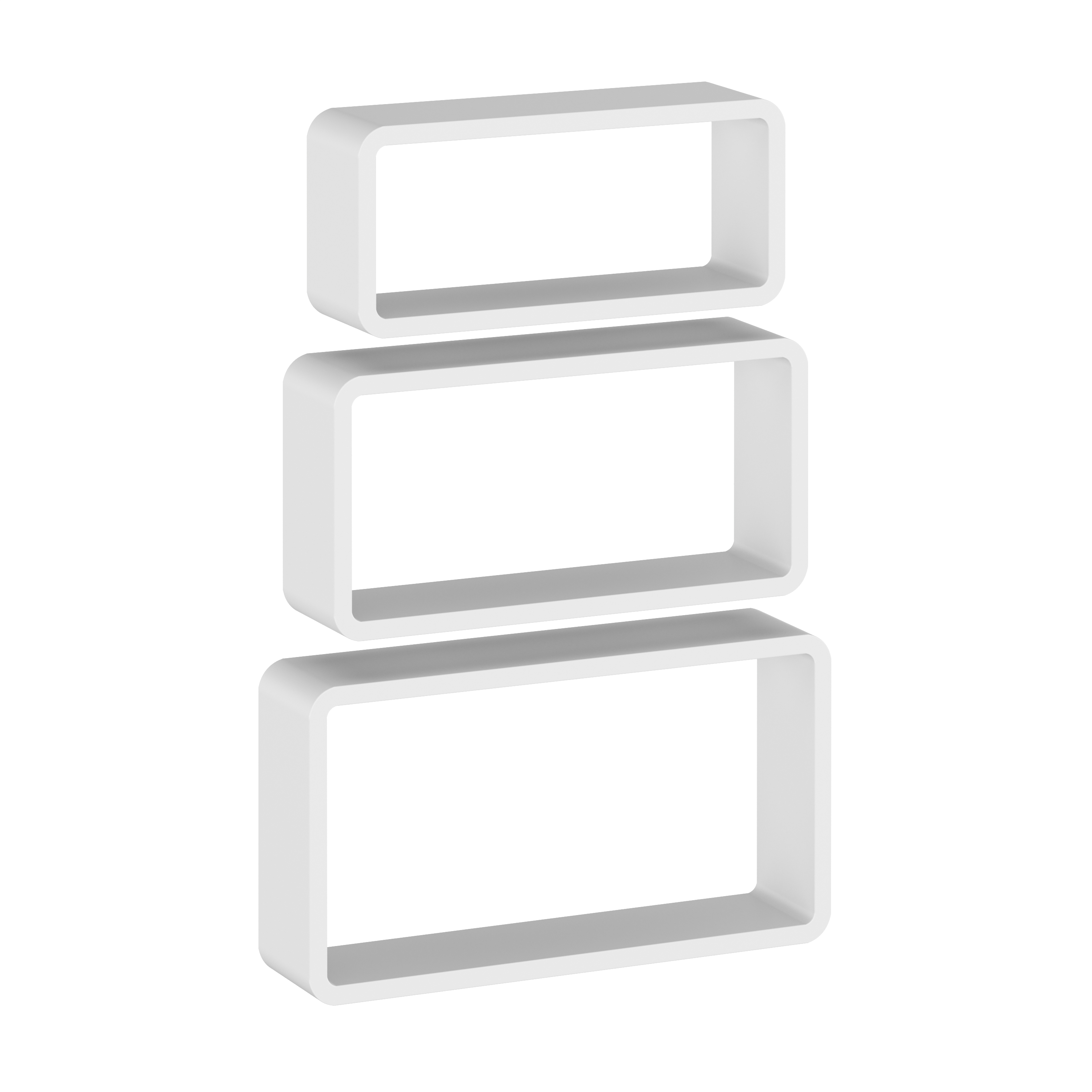 Wandregal NOVA 3er Set weiss