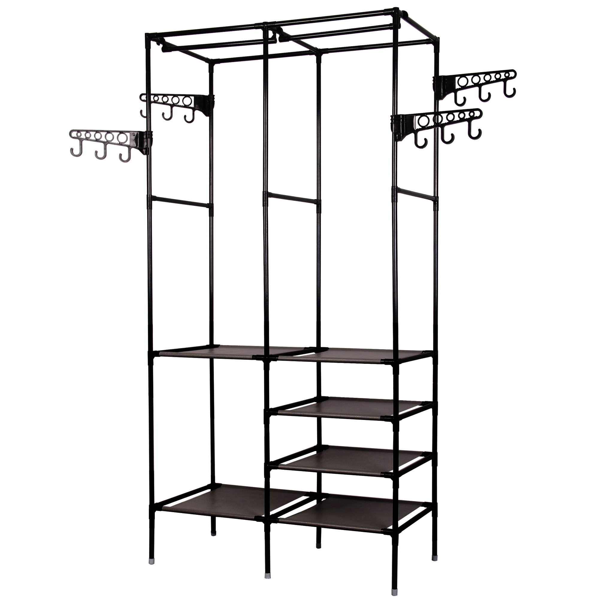 Garderobe Kleiderständer 86 x 174 cm schwarz
