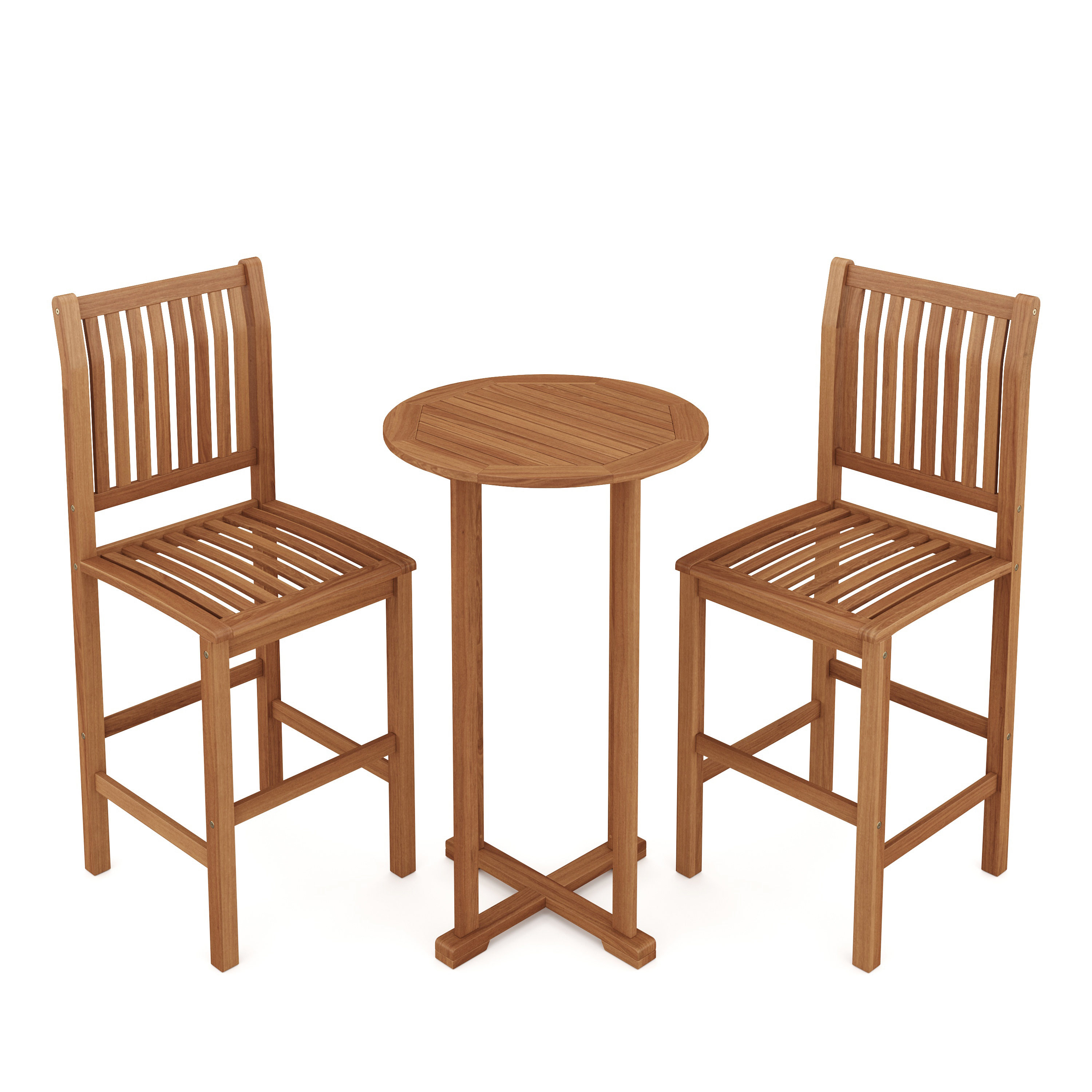 Gartenbar Set Holz PERUGIA 3-teilig
