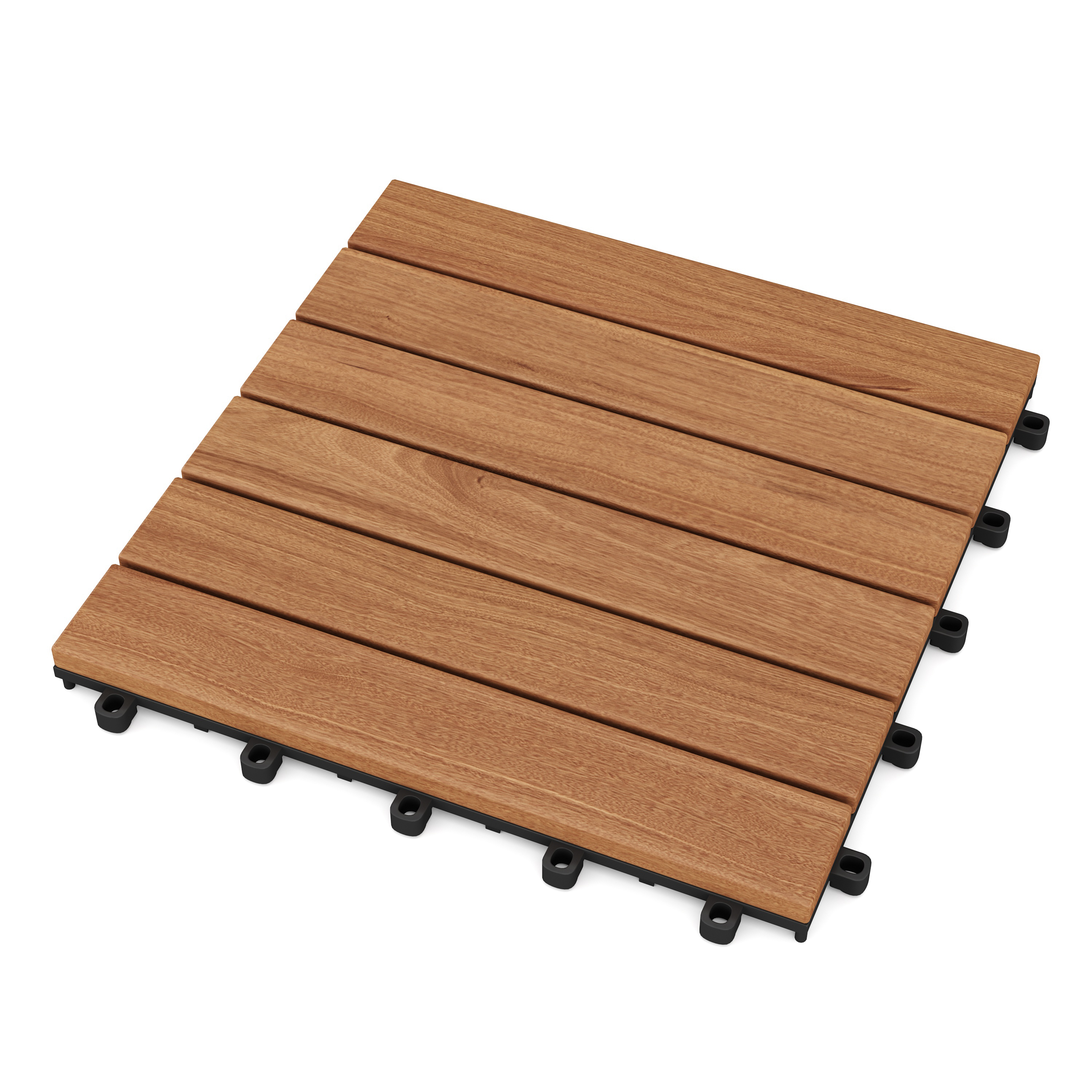 Bodenplatte Holz HEDERA 10er Set 30 x 30 cm