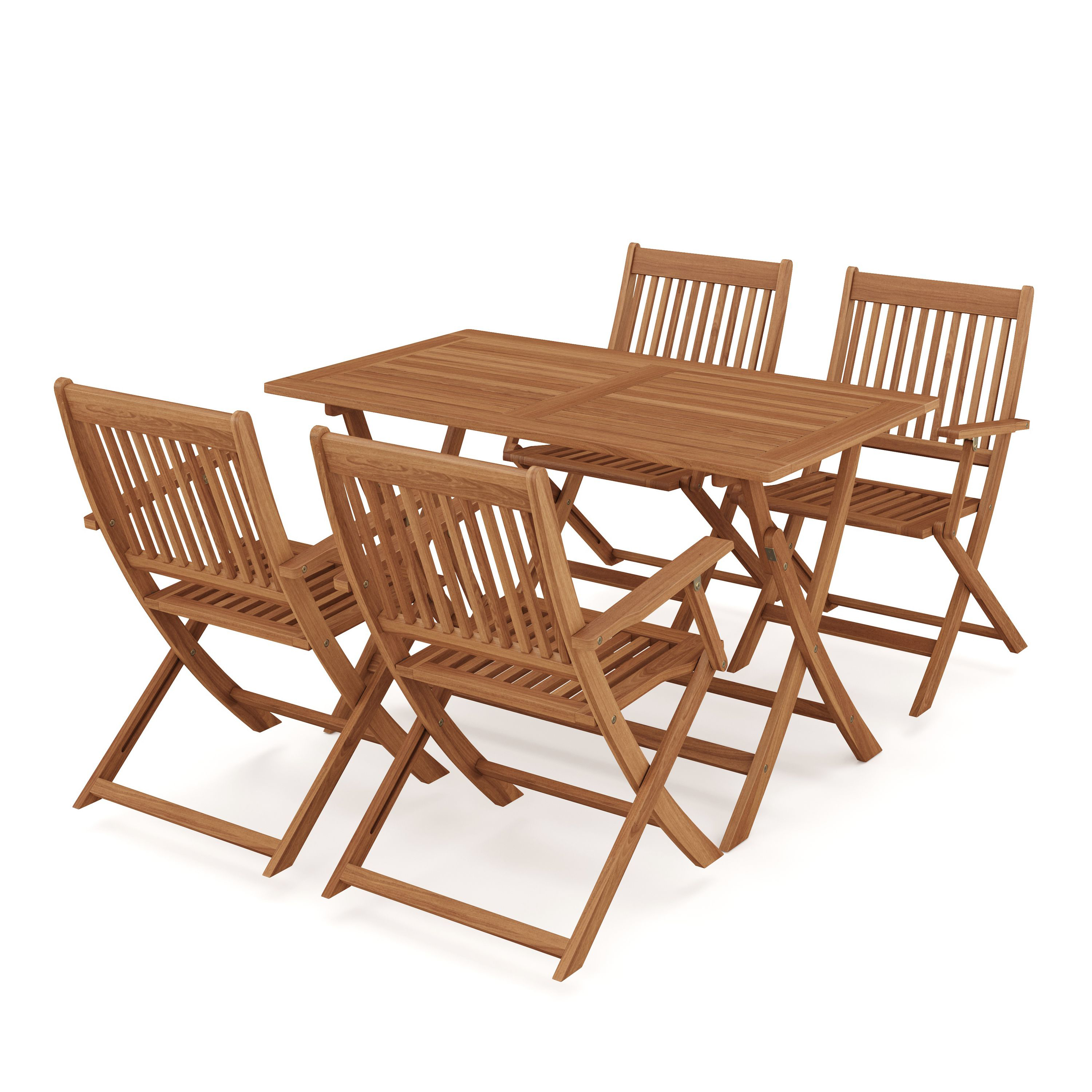 Gartenmöbel Set Holz AVEIRO 5-teilig