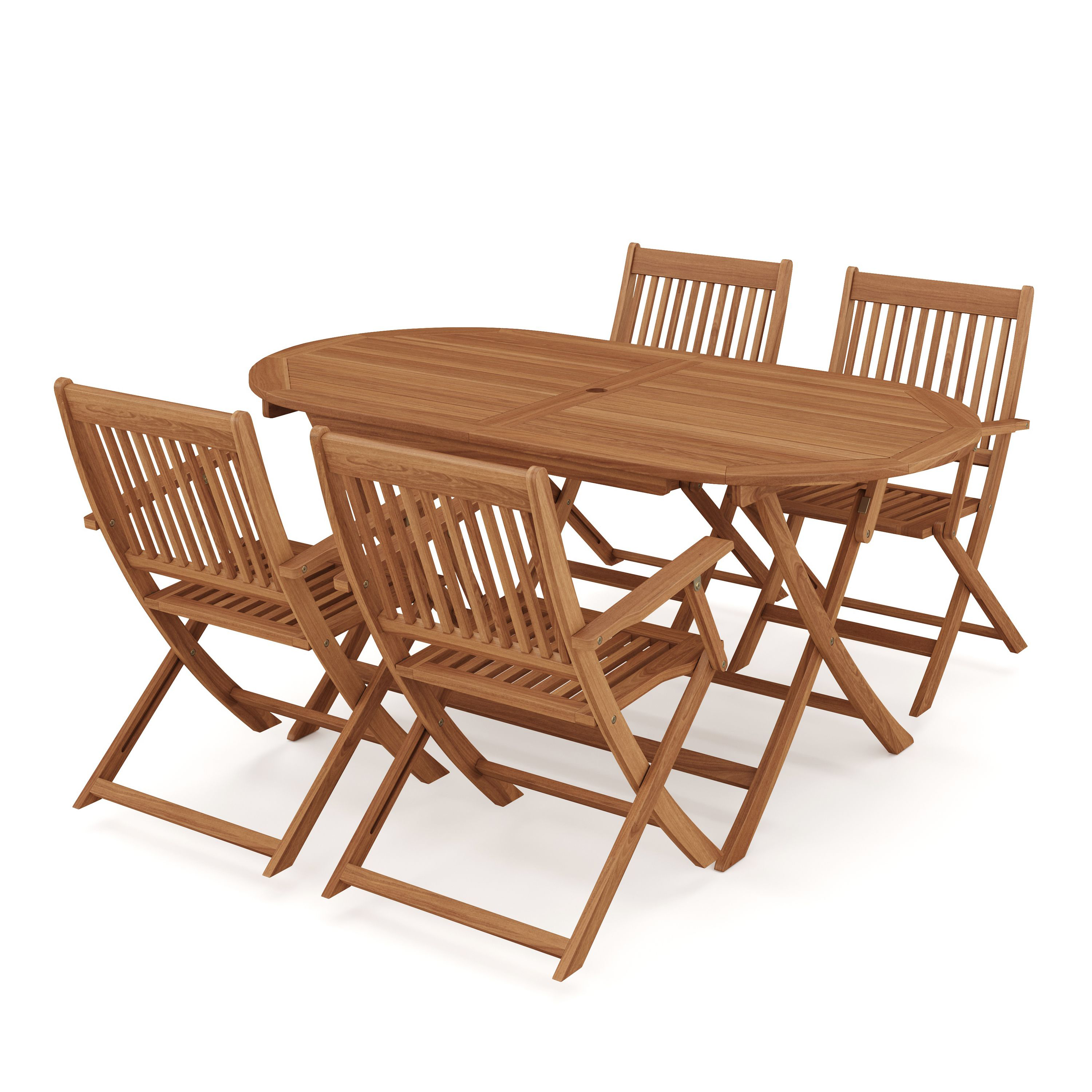Gartenmöbel Set Holz ADONIS 5-teilig