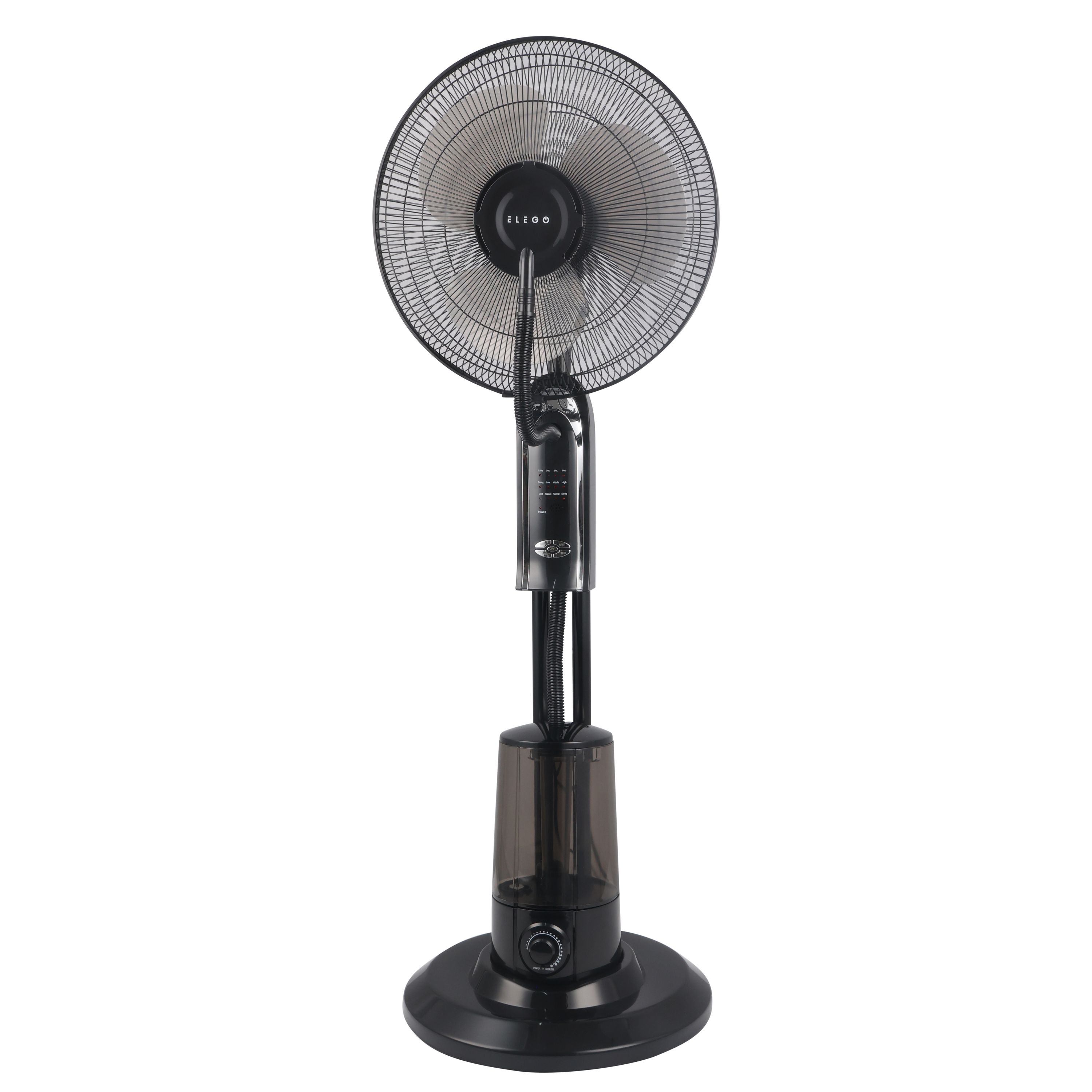 Standventilator mit Sprühnebel FOGGY schwarz