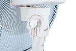Standventilator mit Sprühnebel FOGGY silber Nahaufnahme Verstellschraube