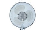 Standventilator mit Sprühnebel FOGGY silber Nahaufnahme oben