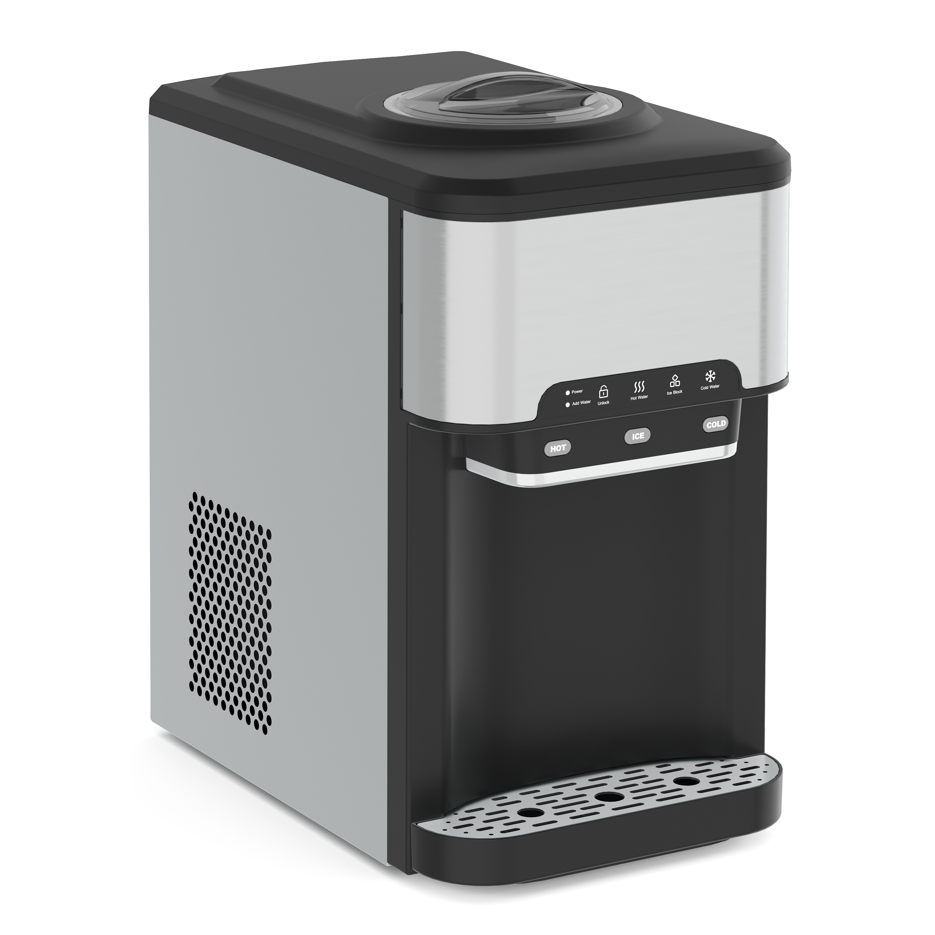 Eiswürfelmaschine mit Wasserspender 20 kg / 24 h