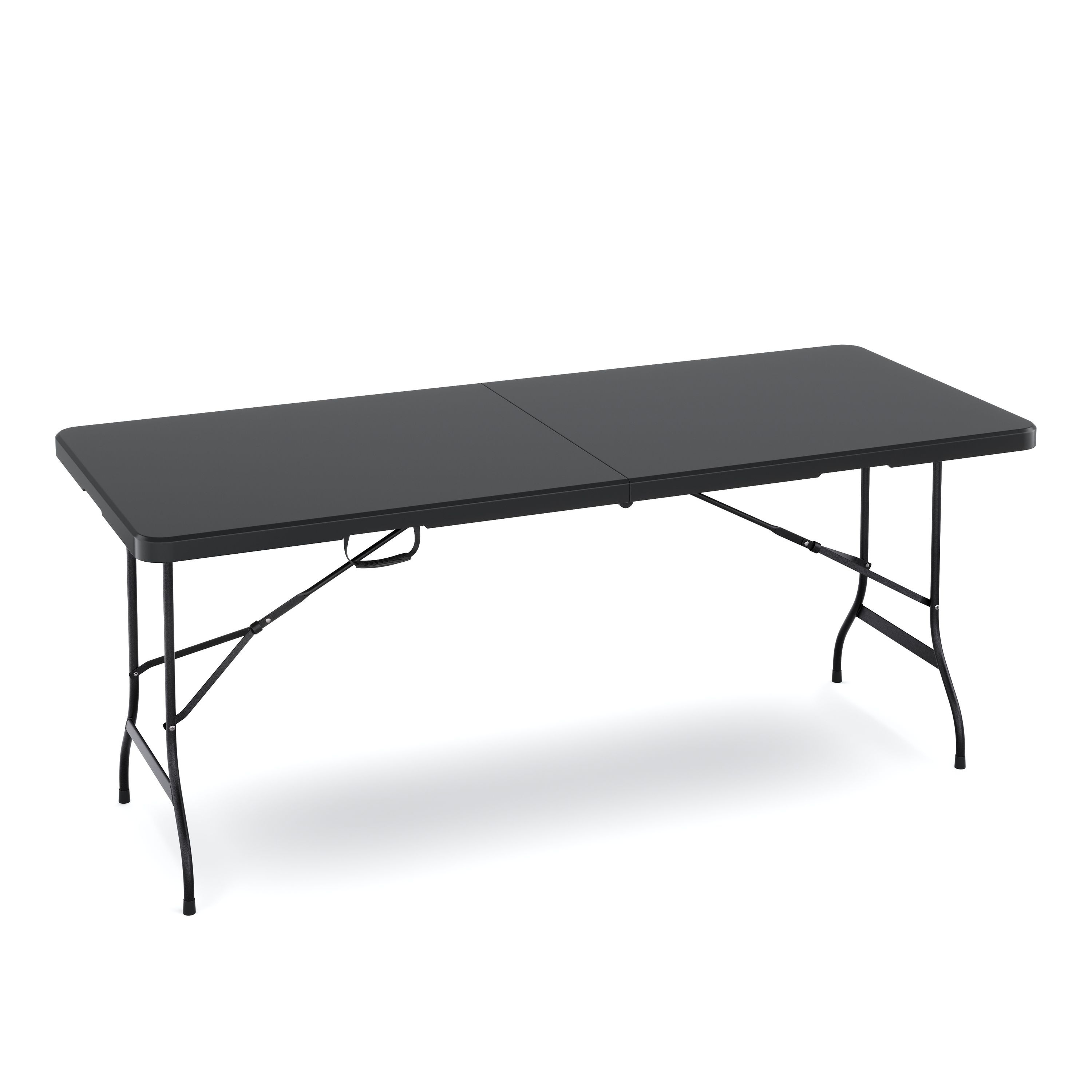 Campingtisch klappbar 180 x 75 cm schwarz