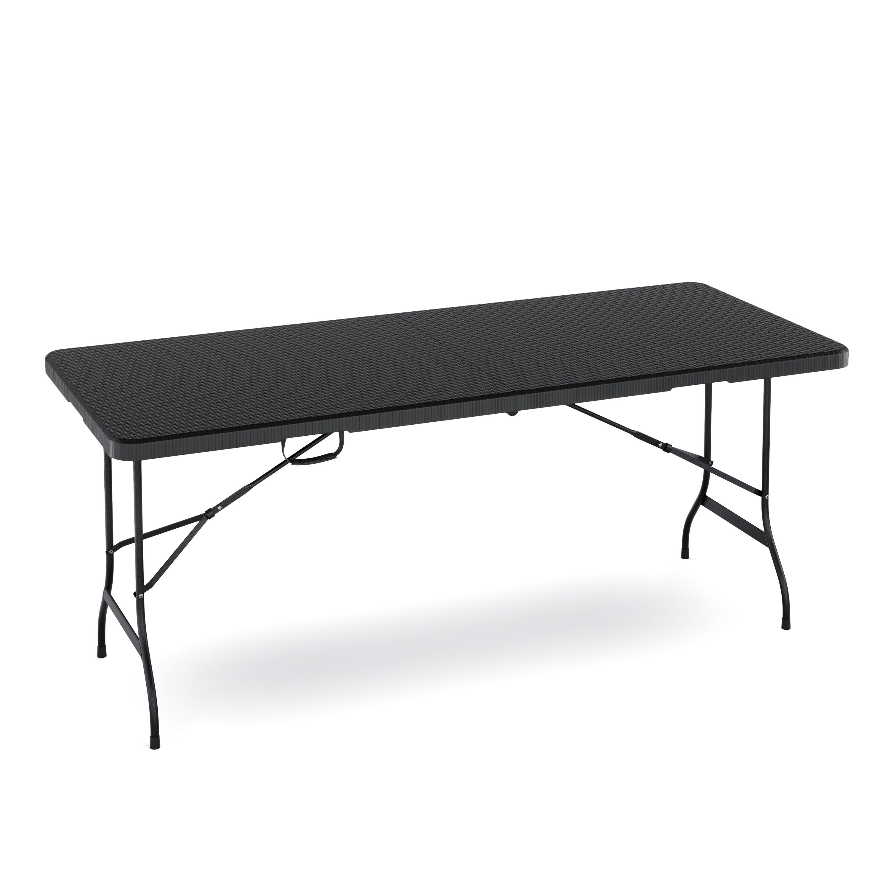 Campingtisch klappbar 180 x 75 cm Rattanoptik