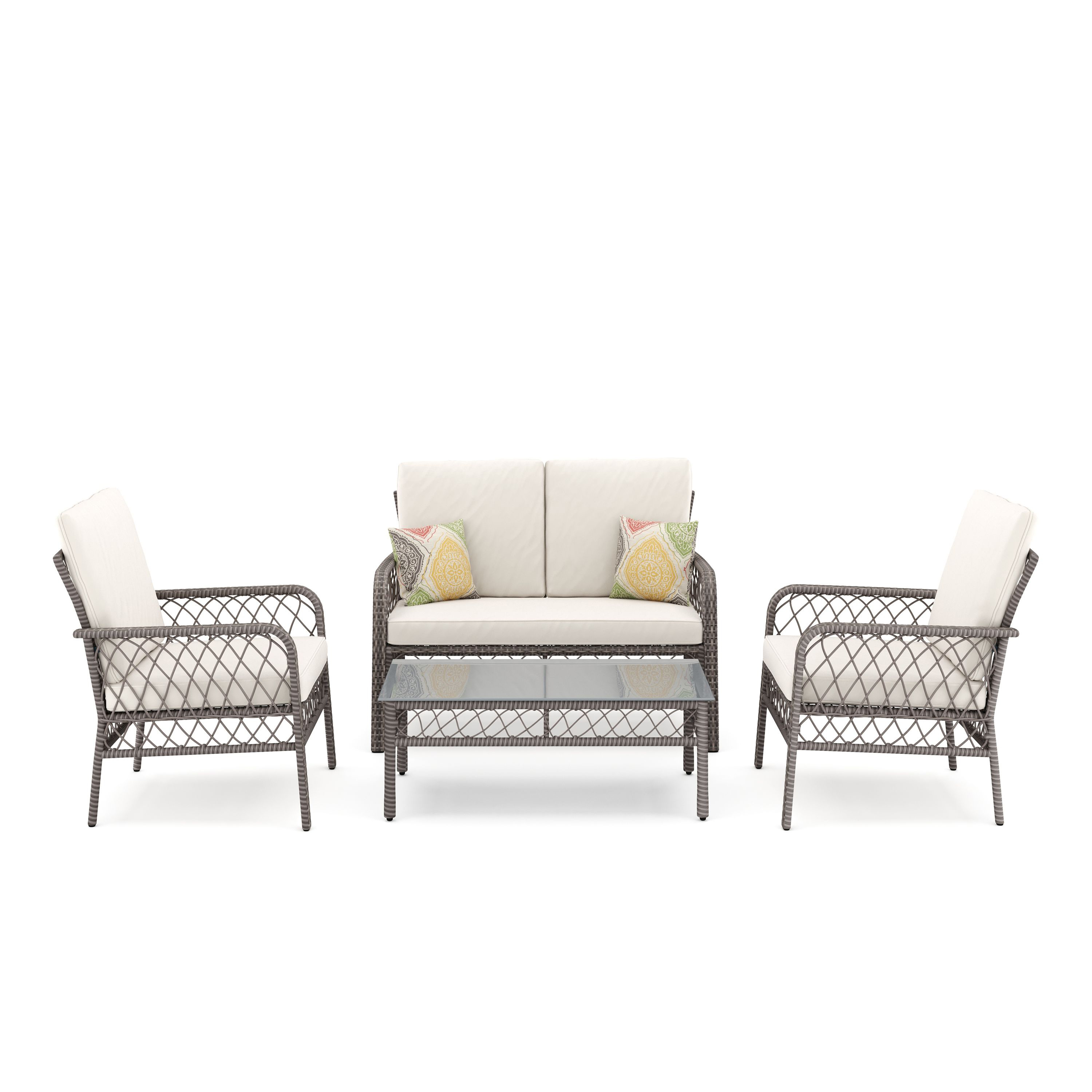 Gartenset Rattan ARIMBA beige