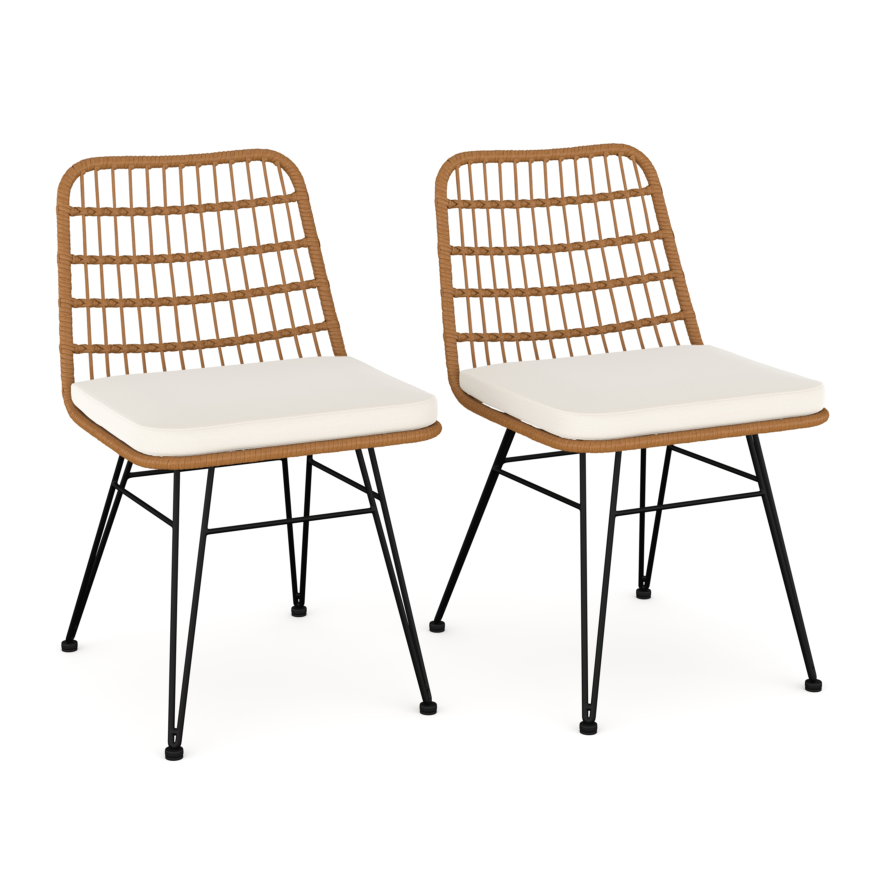 Gartenstuhl JUNO 2er Set braun