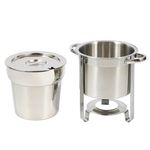 Chafing Dish Speisewärmer Edelstahl 7L nebeneinander