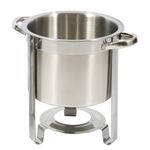 Chafing Dish Speisewärmer Edelstahl 7L Seitenansicht