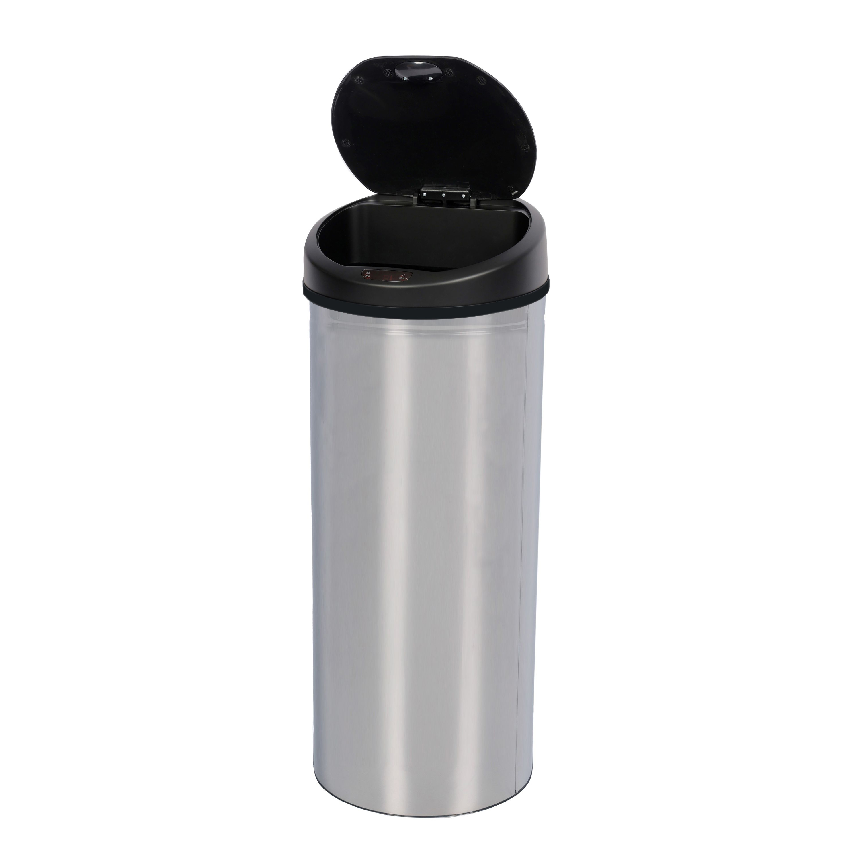 Abfalleimer mit Sensor 60L chrom