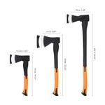 Axt 3er Set genaue Masse