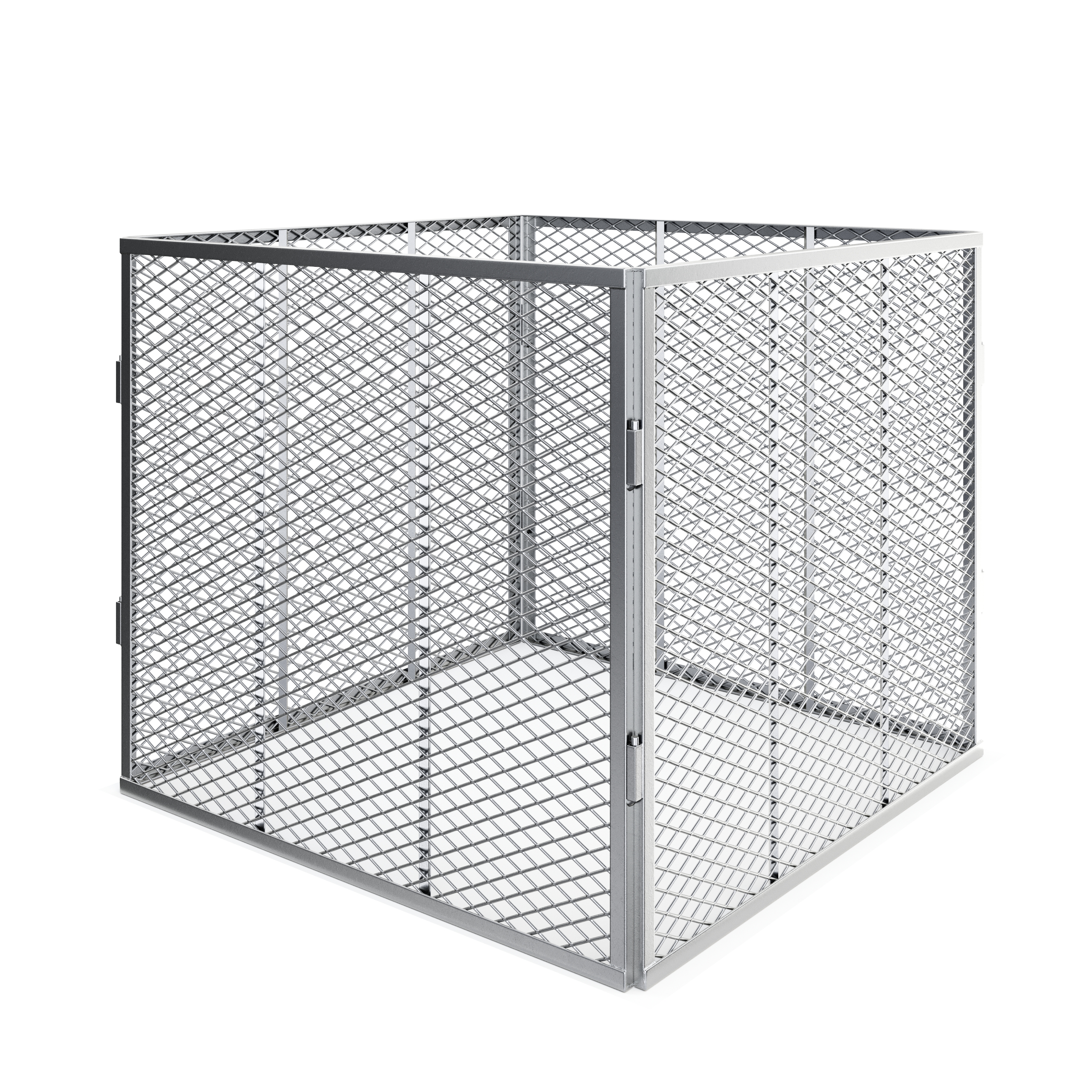 Komposter Metall 450L 80 x 80 x 70 cm