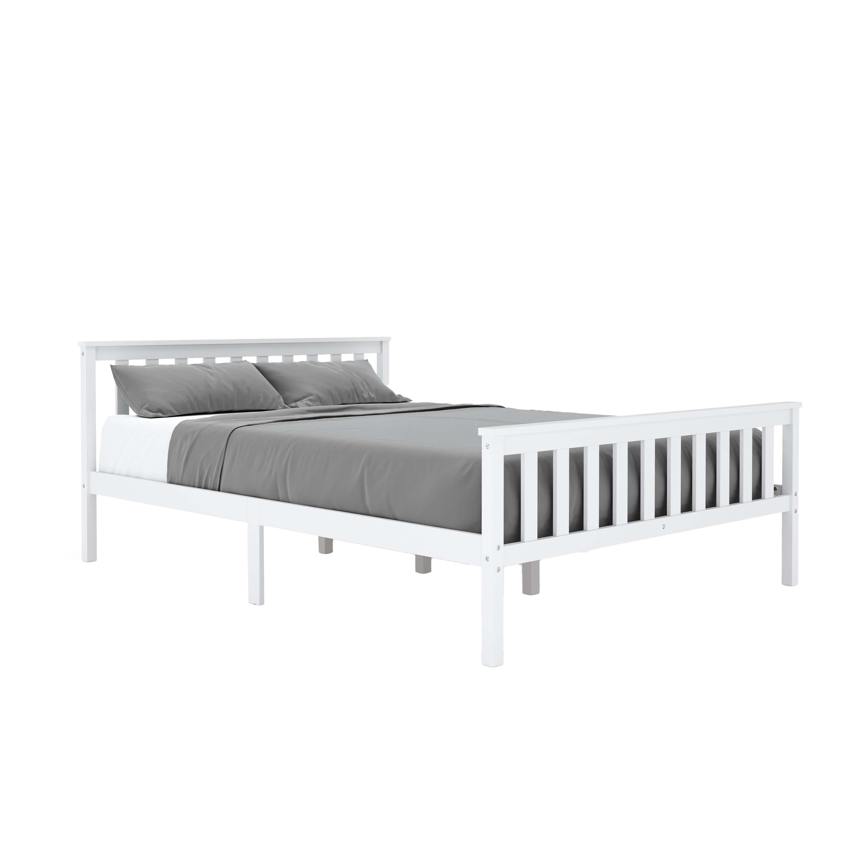 Bett Holz EMILY 140 x 200 cm weiss