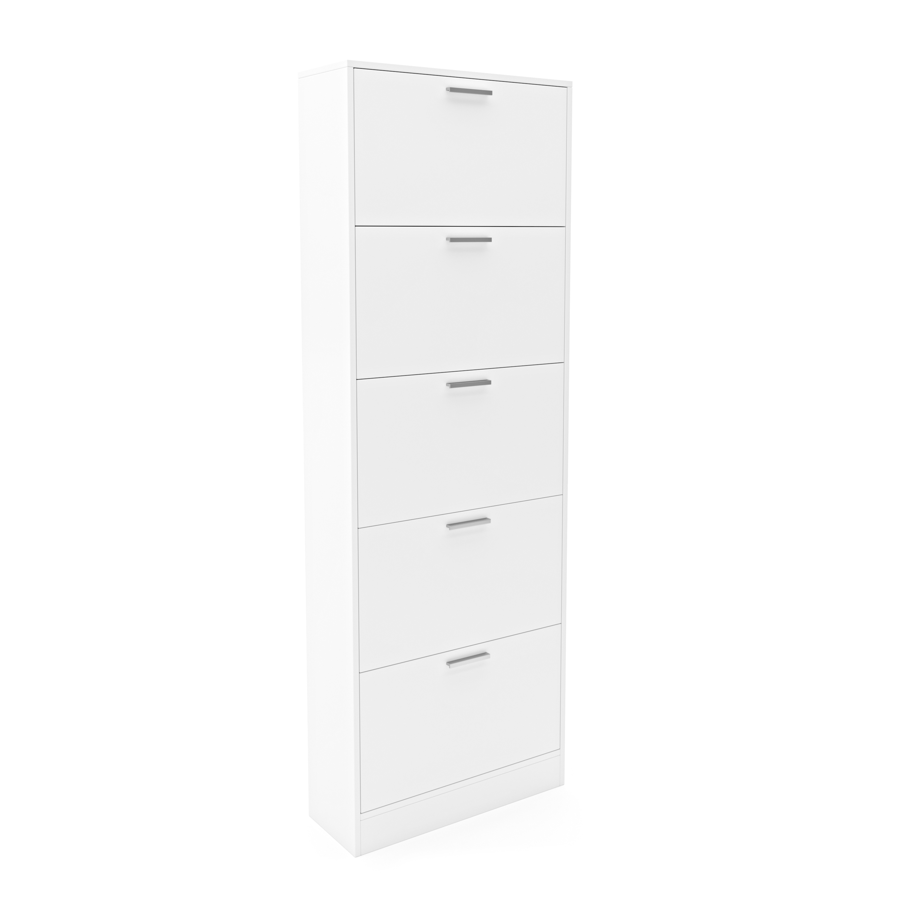 Schuhschrank 59 x 169 cm weiss
