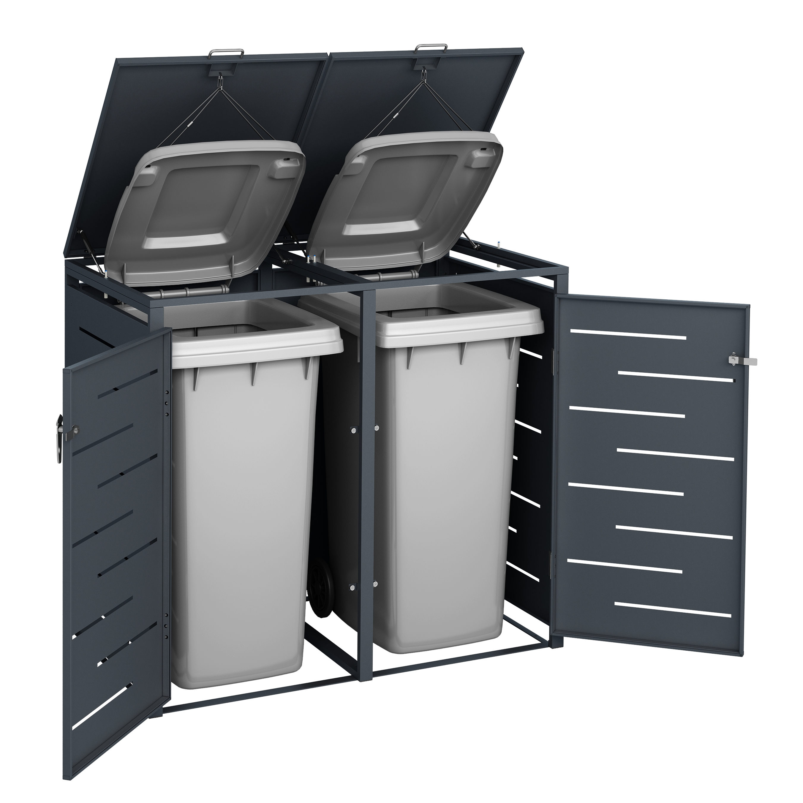 Mülltonnenbox 480L anthrazit