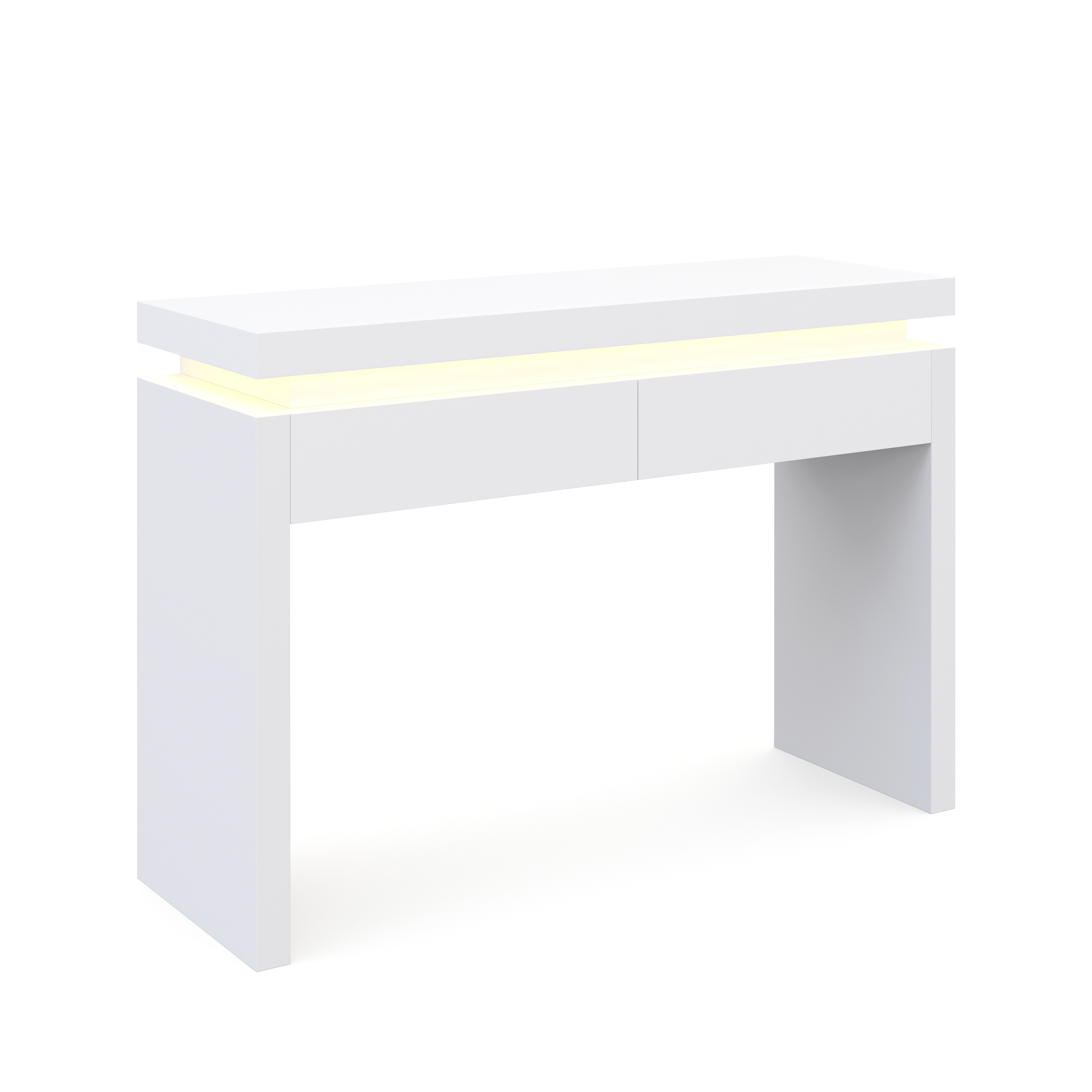 Konsolentisch LED FRANCO 120 x 83 cm weiss
