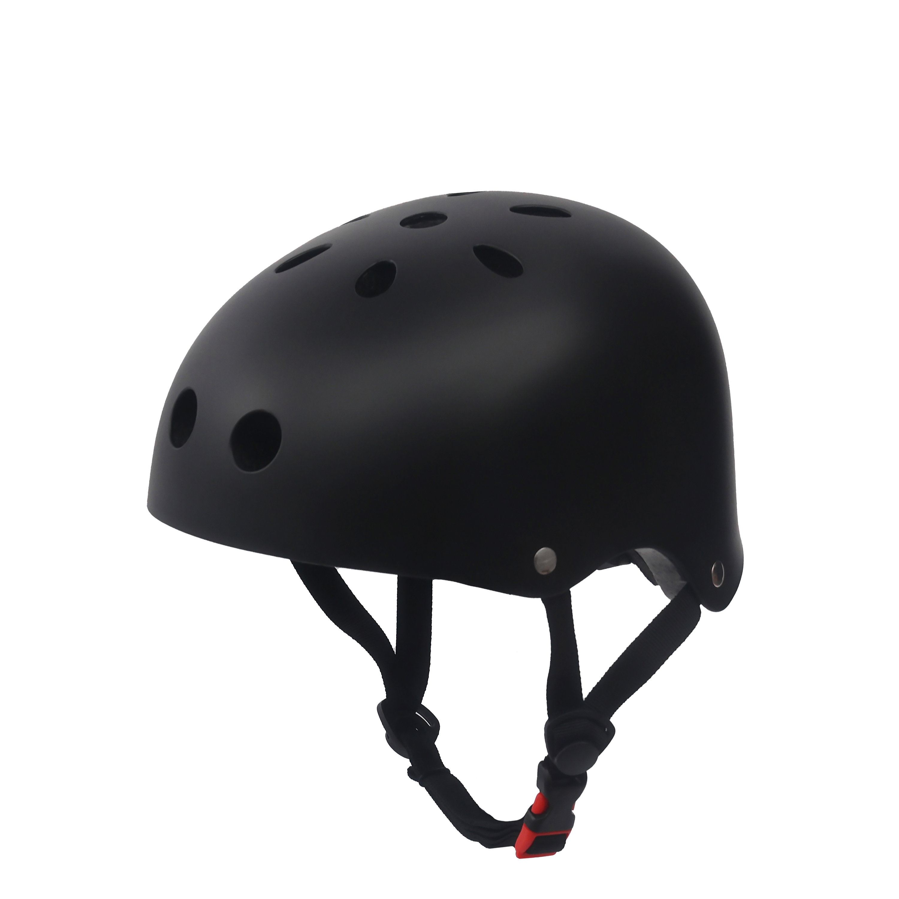 Skate Helm 55 - 58 cm schwarz