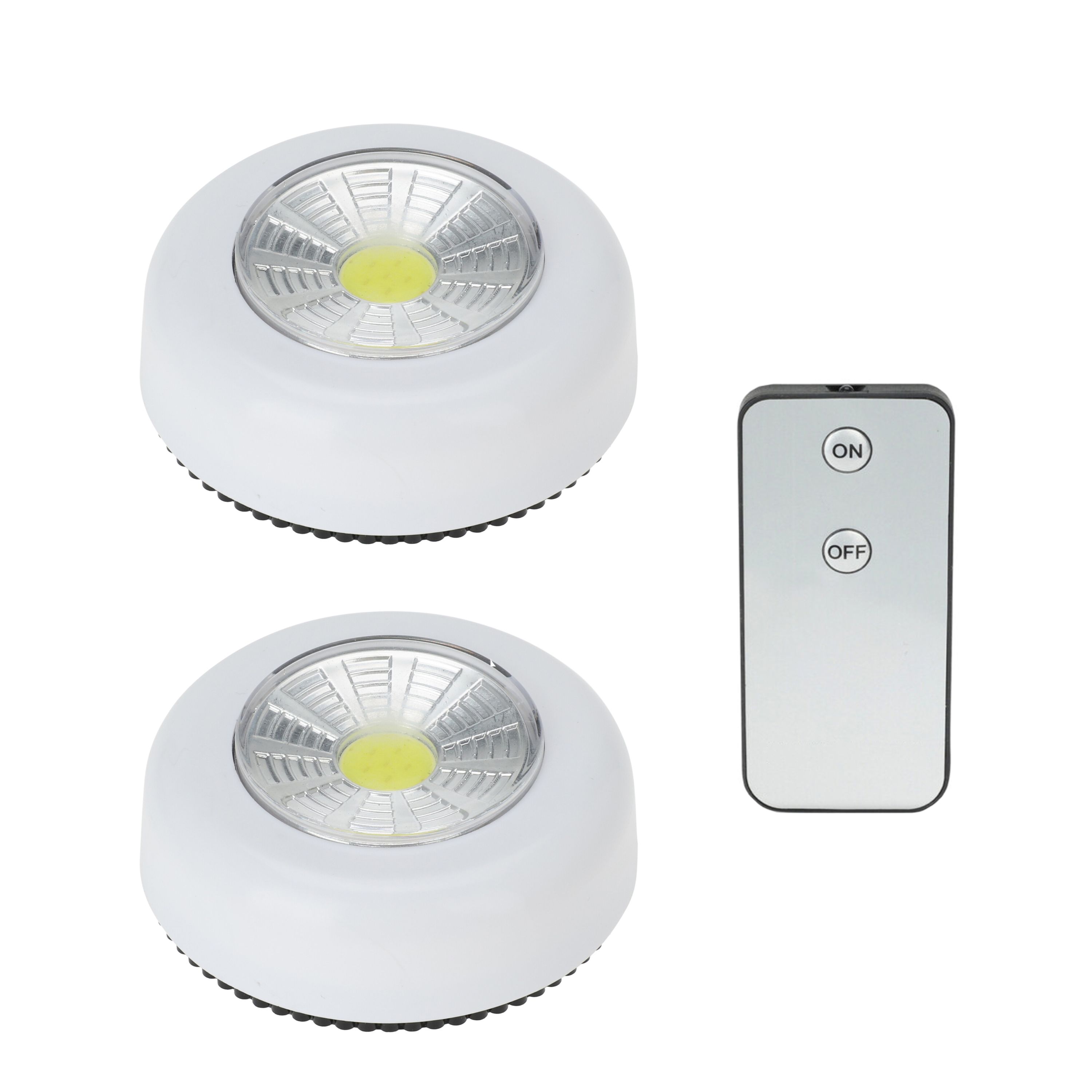 LED Lampe selbstklebend 6 x 2 cm weiss