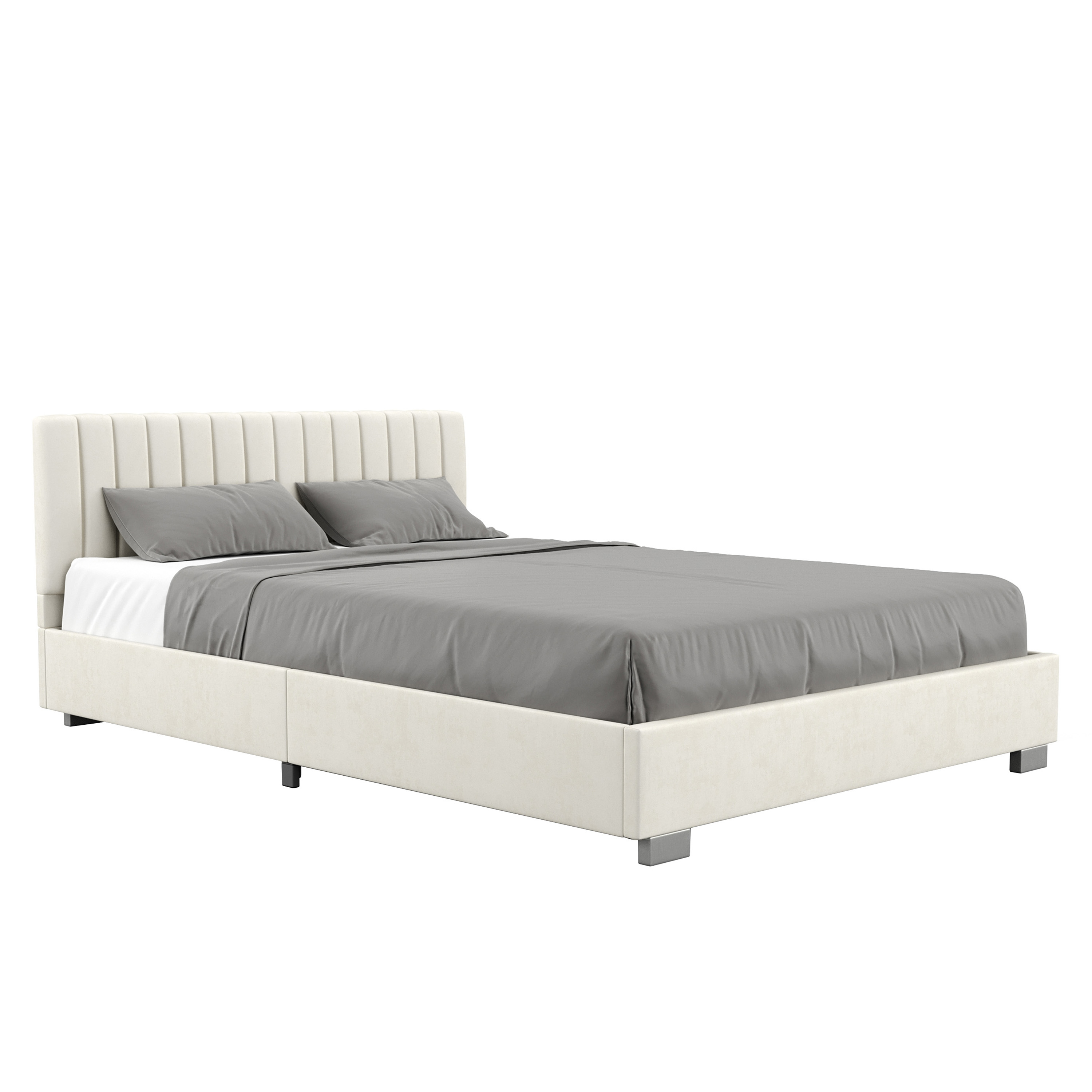 Polsterbett DAINA 140 x 200 cm beige