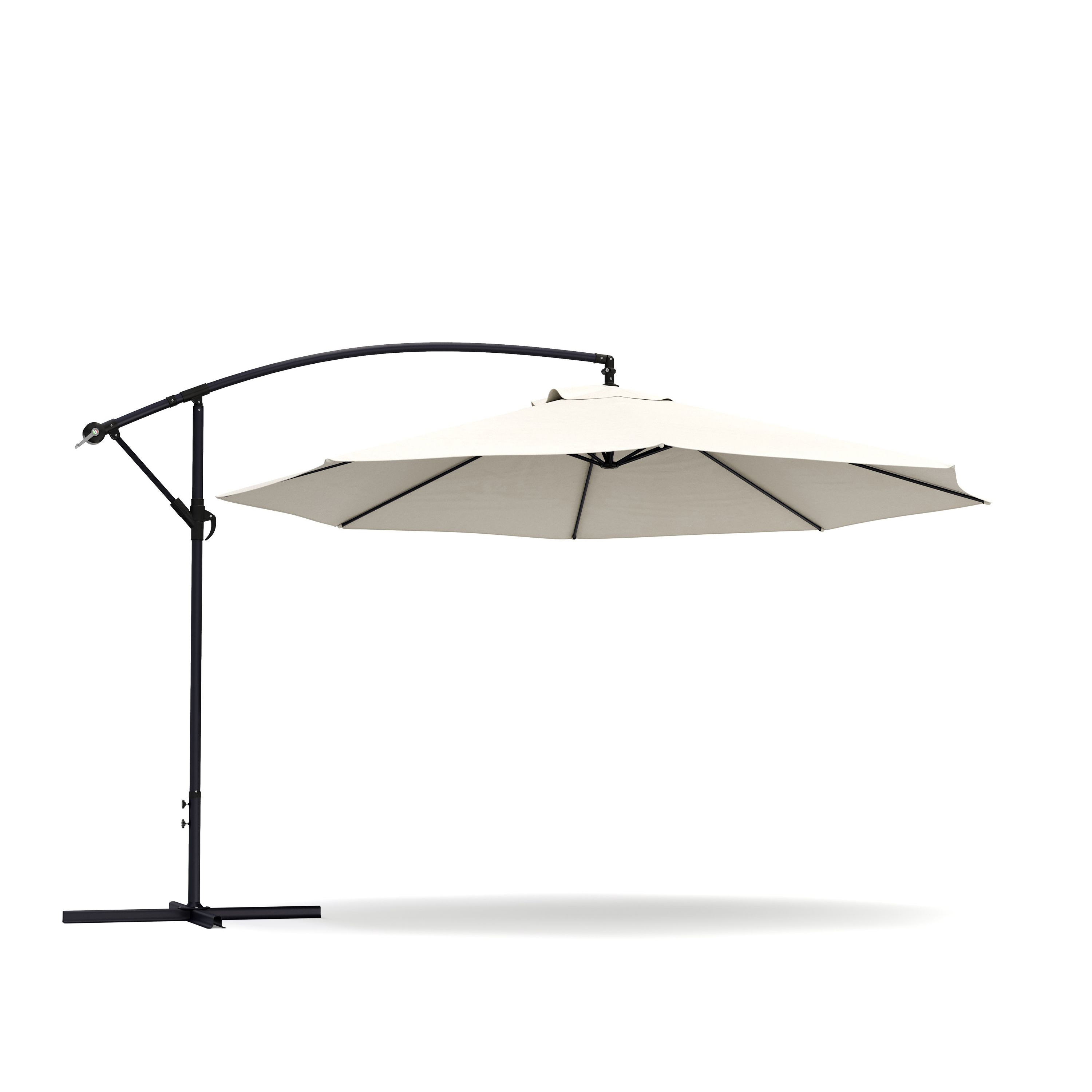 Sonnenschirm Ampelschirm SUN 270 cm weiss