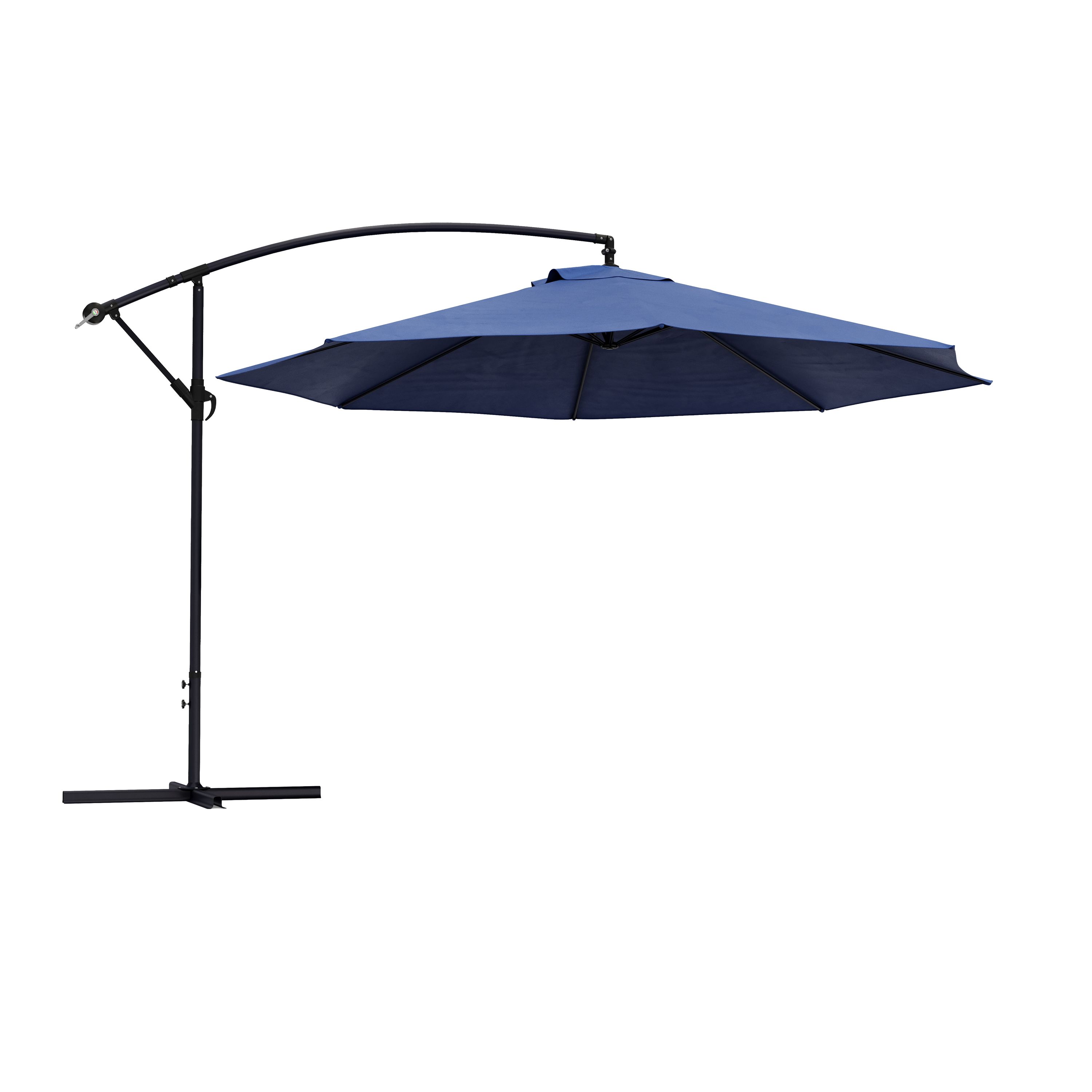 Sonnenschirm Ampelschirm SUN 350 cm blau